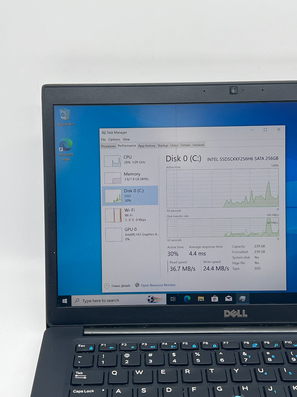 Dell Latitude 7480 14" Core i5-7200U 8GB RAM 256GB SSD - For Parts