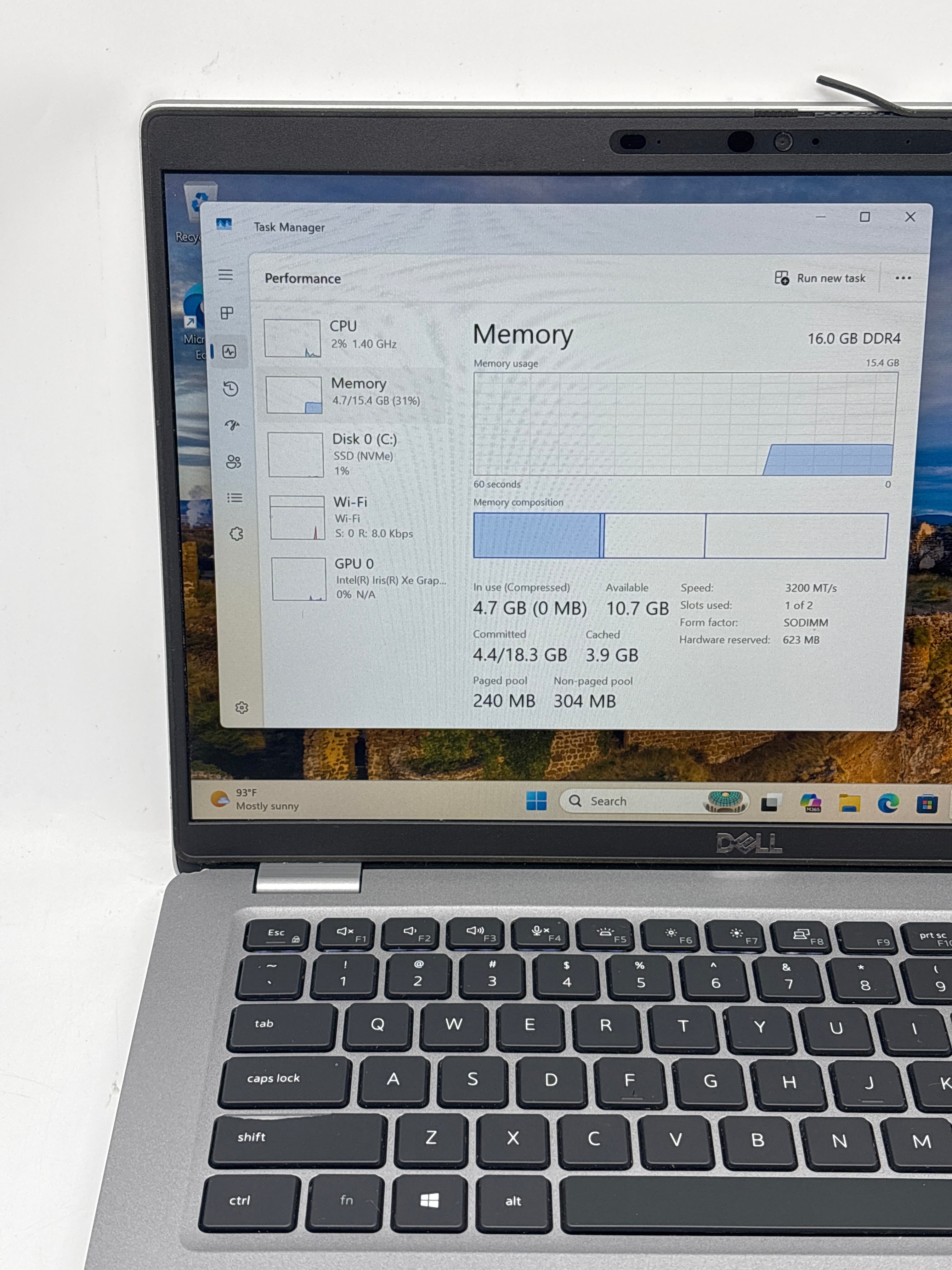 Dell Latitude 5420 14" Touch i5-1145G7 16GB RAM 256GB SSD Gray - Used