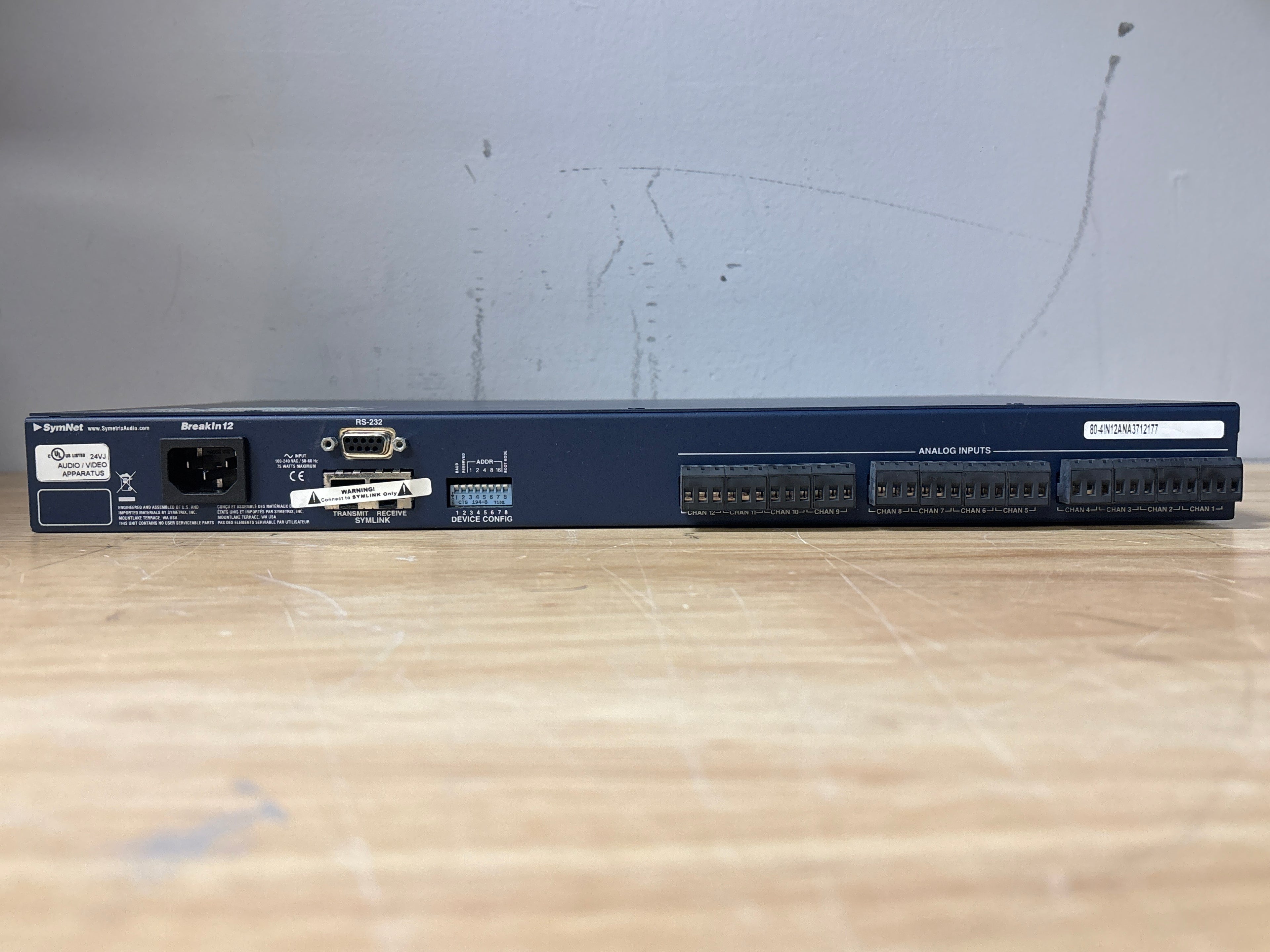 Symetrix SymNet BreakIn 12 Audio Signal Processor - Used With Box