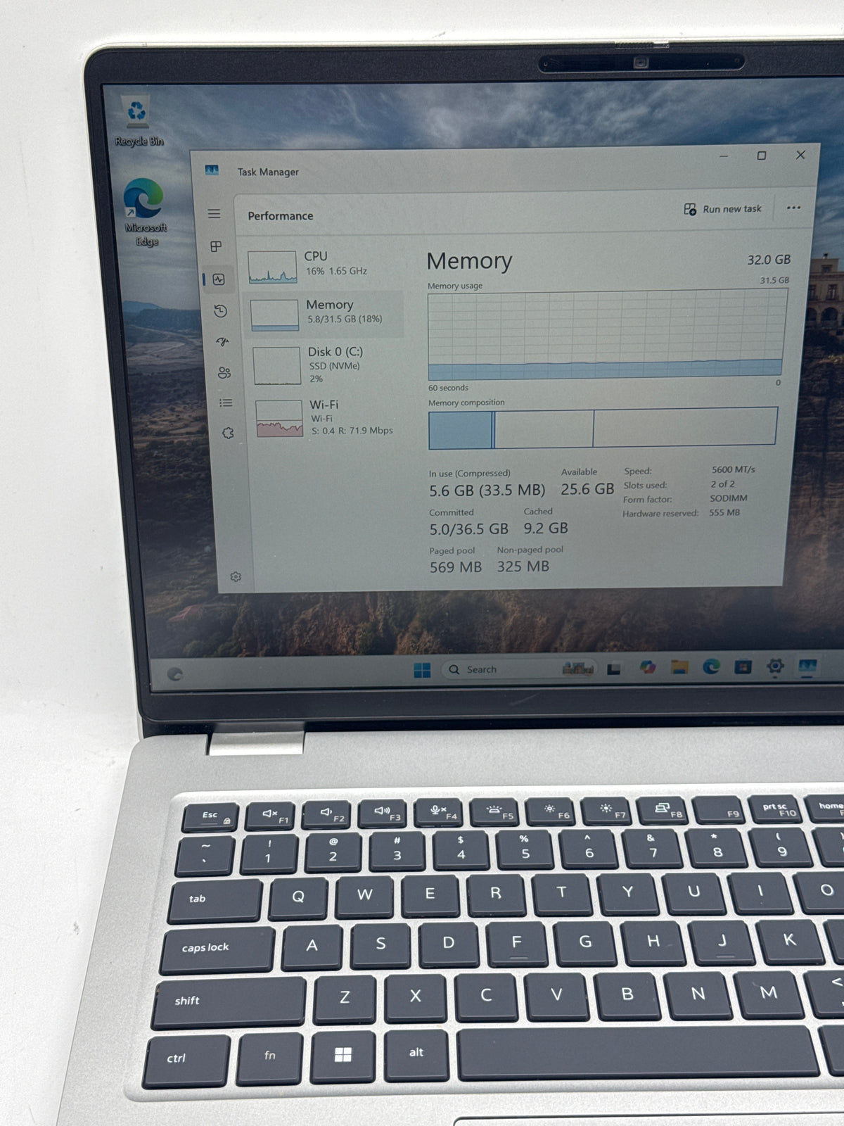 Dell Pro 14 PC14250 14" Intel Core Ultra 5 235U 32GB RAM 256GB SSD Silver - Used
