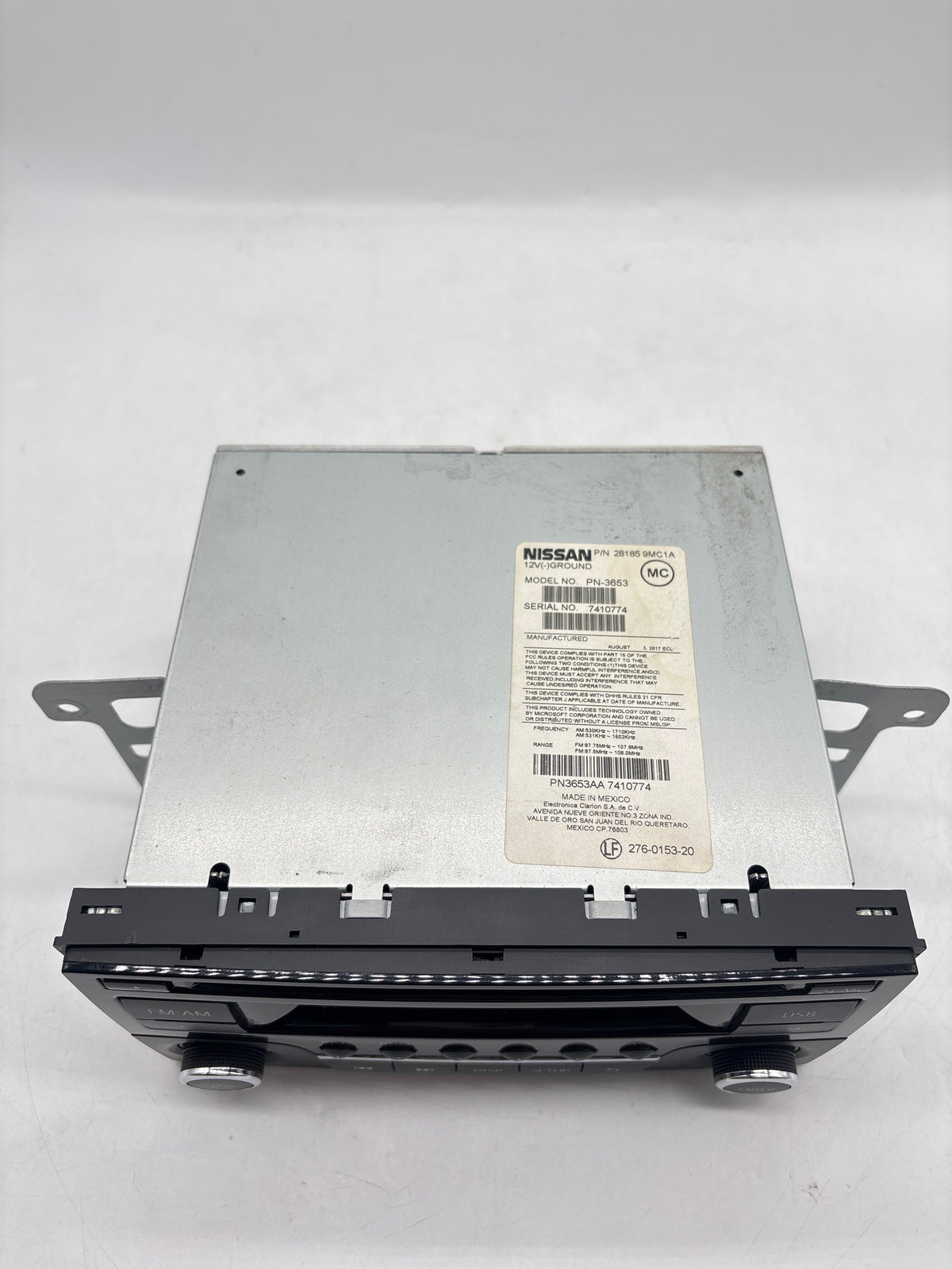 NISSAN OEM Radio CD Player 28185-9MC1A PN-3653 Sentra Versa 2014-2019