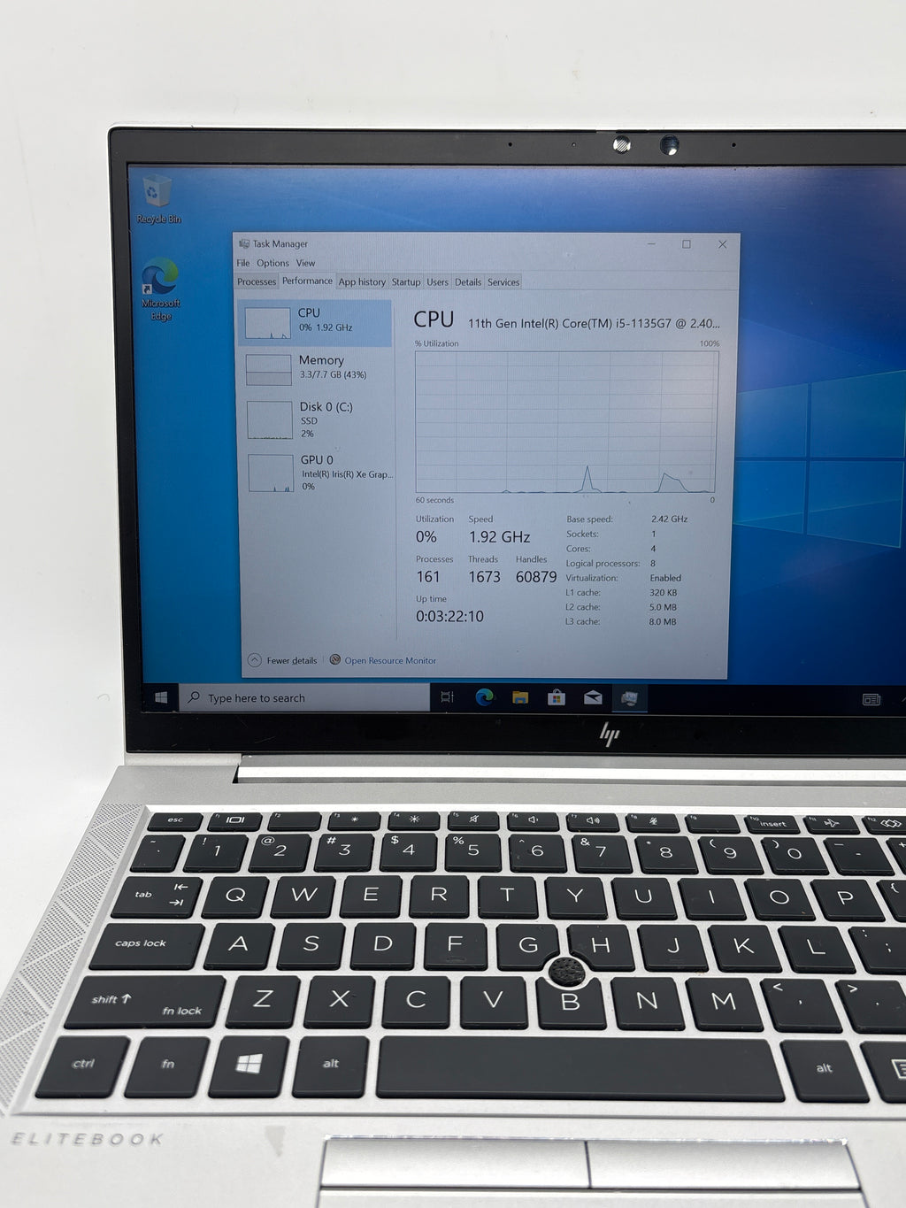 HP EliteBook 840 G8 14" i5-1145G7 8GB RAM 256GB SSD - For Parts (READ)