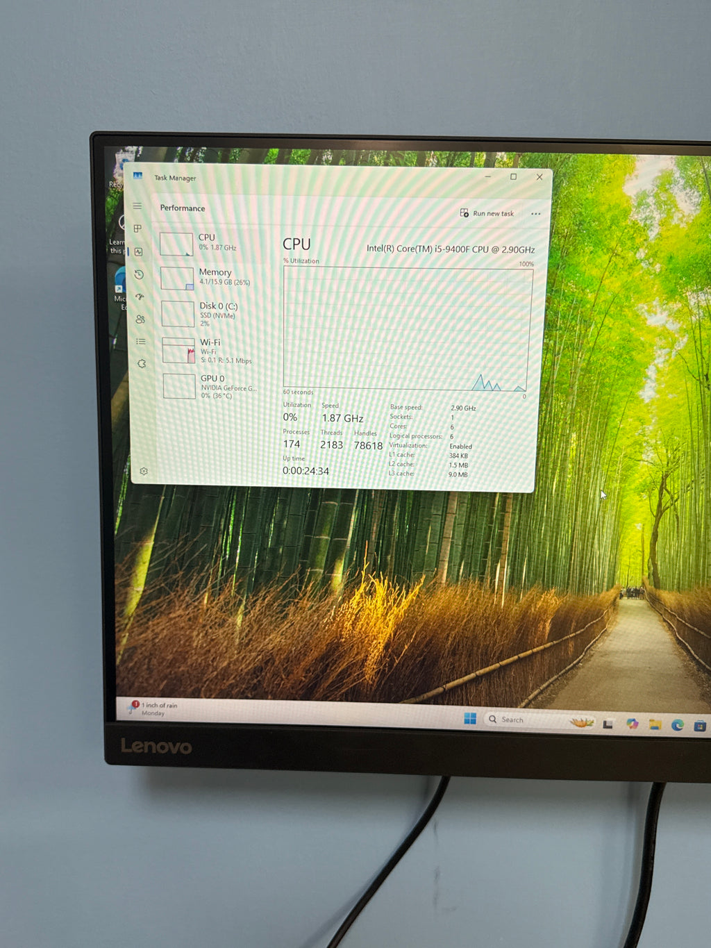 HP Omen 25L Desktop i5 9400F 16GB RAM GTX 1660 TI 2TB SSD Gaming Computer