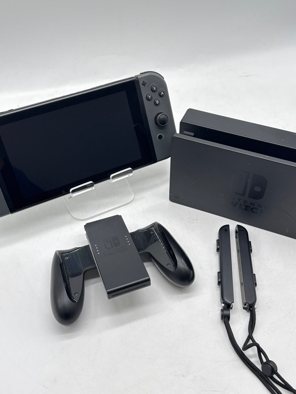 Nintendo Switch HAC-001 32GB Black Console with Joy-Con, Dock and Animal Crossing Game - Used