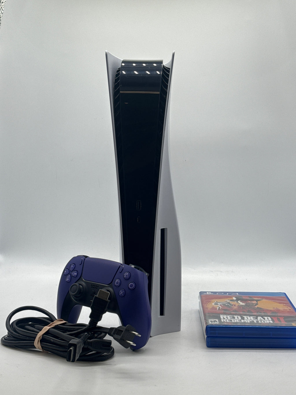 Sony PlayStation 5 Disc Edition CFI-1115A 825GB SSD Black w/ 2 Games - Used