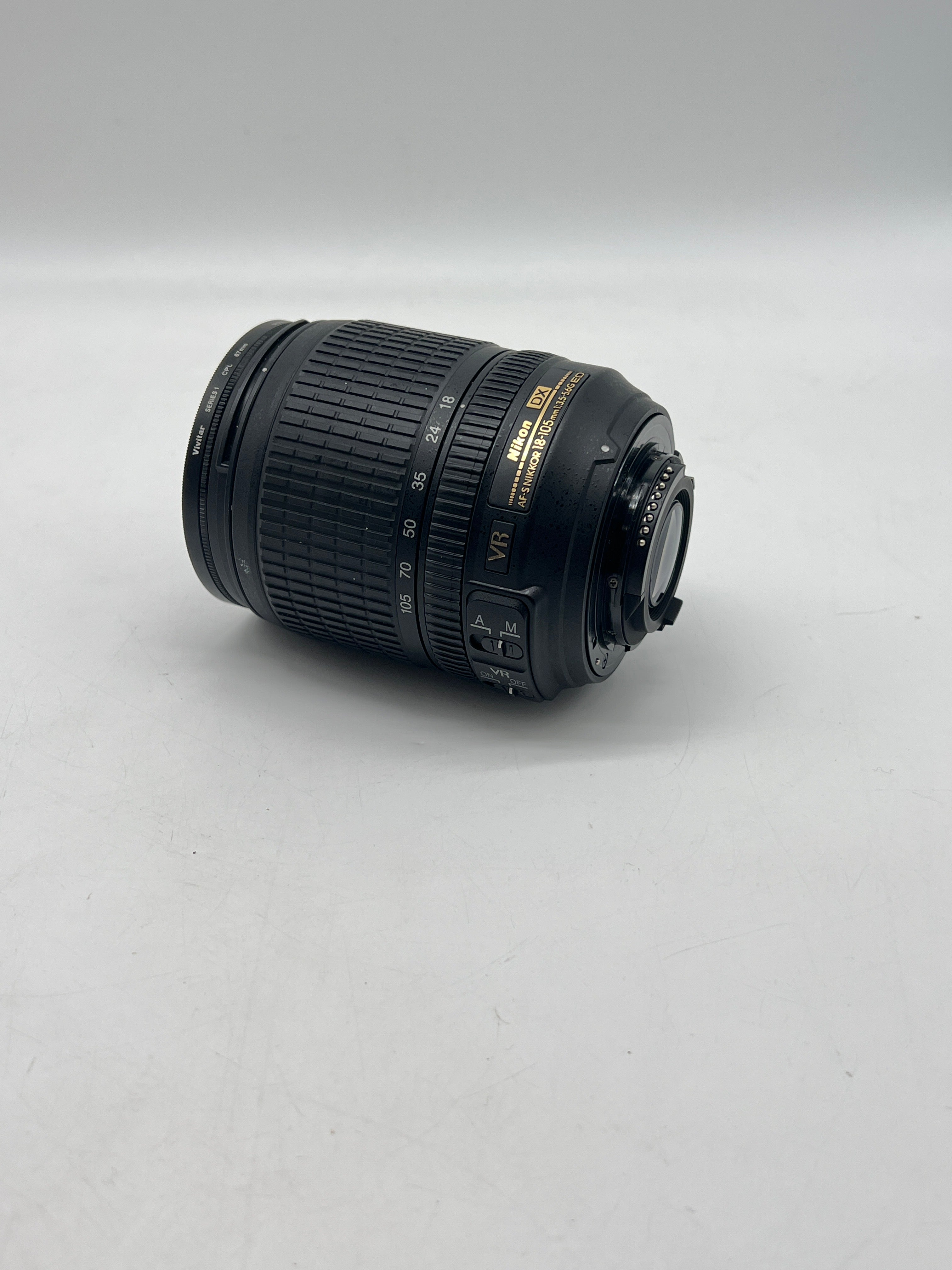 Nikon AF-S DX Nikkor 18-105mm 1:3.5-5.6G ED VR 67mm Lens - Used