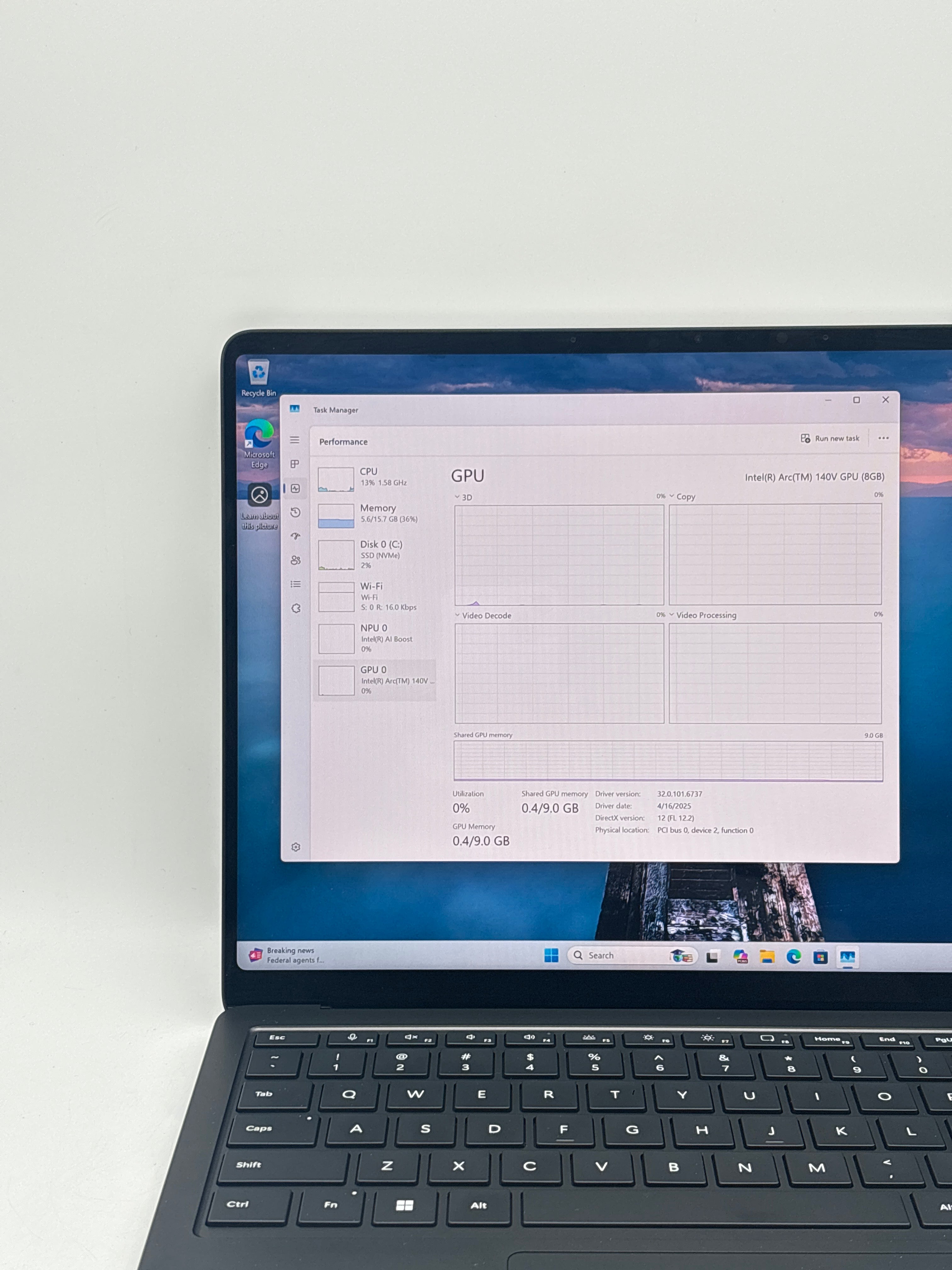 Microsoft Surface Laptop 7 Ultra 7 266V 16GB RAM 256GB SSD