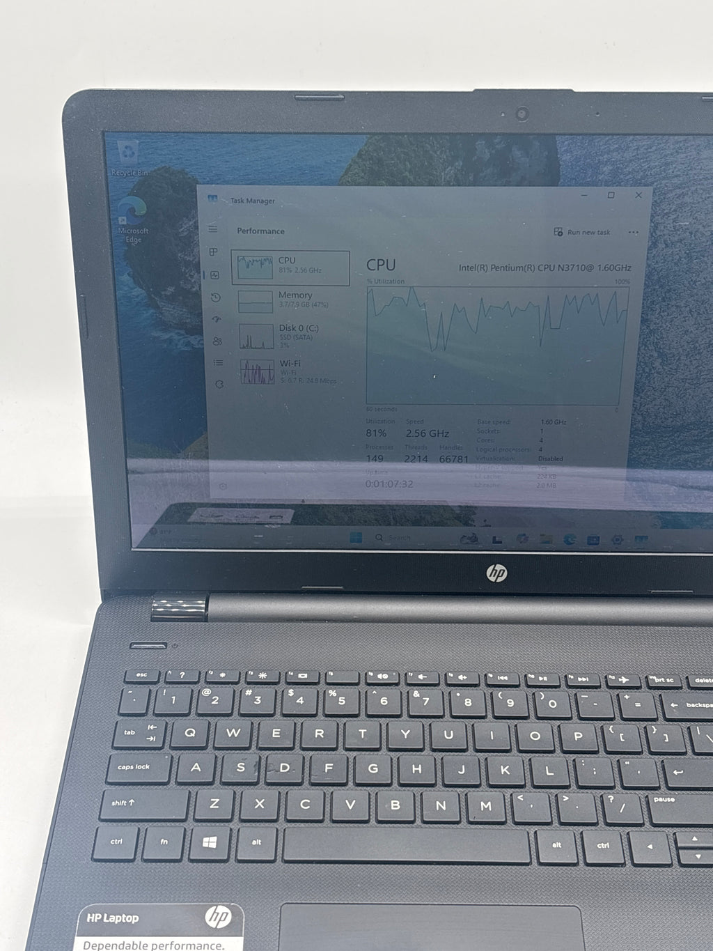 HP 15-bs020wm Pentium N3710 8GB RAM 1TB SSD