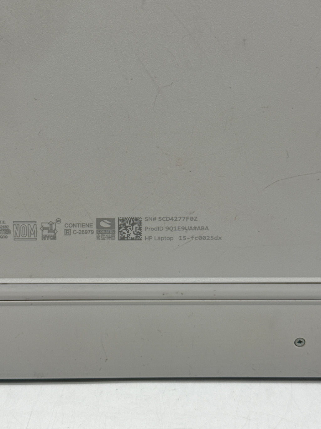 HP 15-FC0025DX Ryzen 5 7520U 8GB RAM 512GB SSD - Bad Display