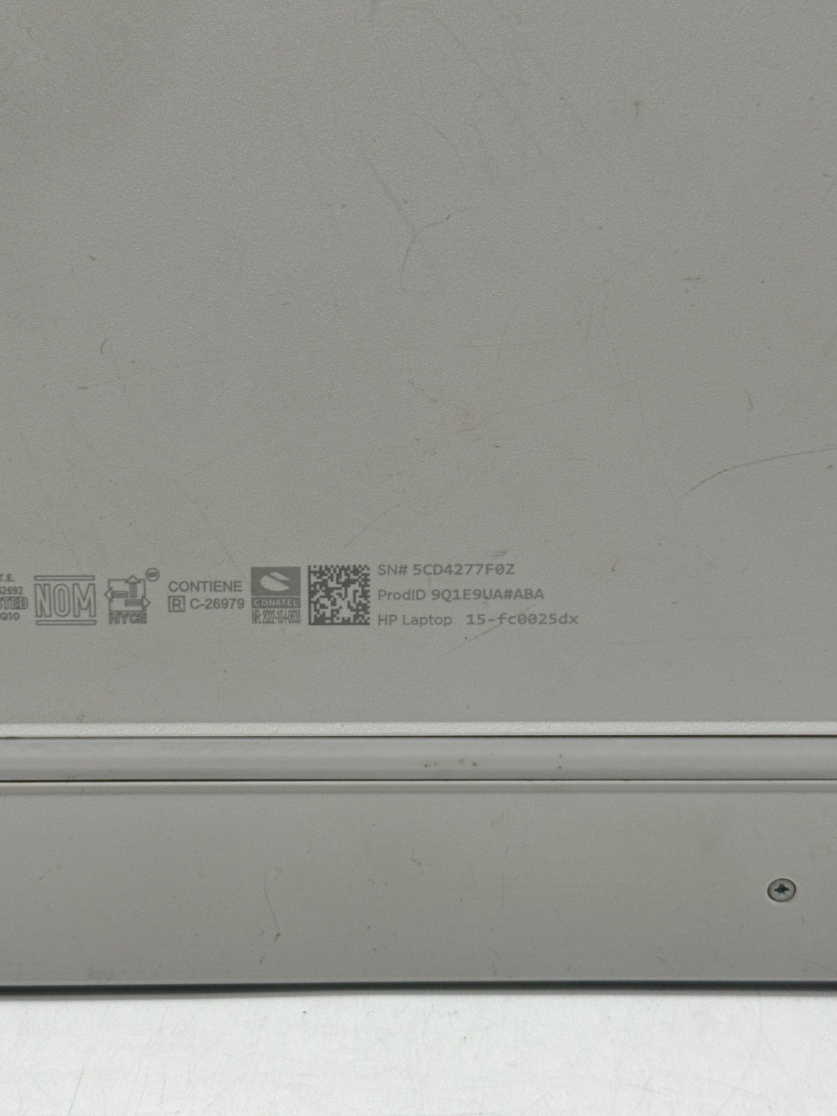 HP 15-FC0025DX Ryzen 5 7520U 8GB RAM 512GB SSD - Bad Display