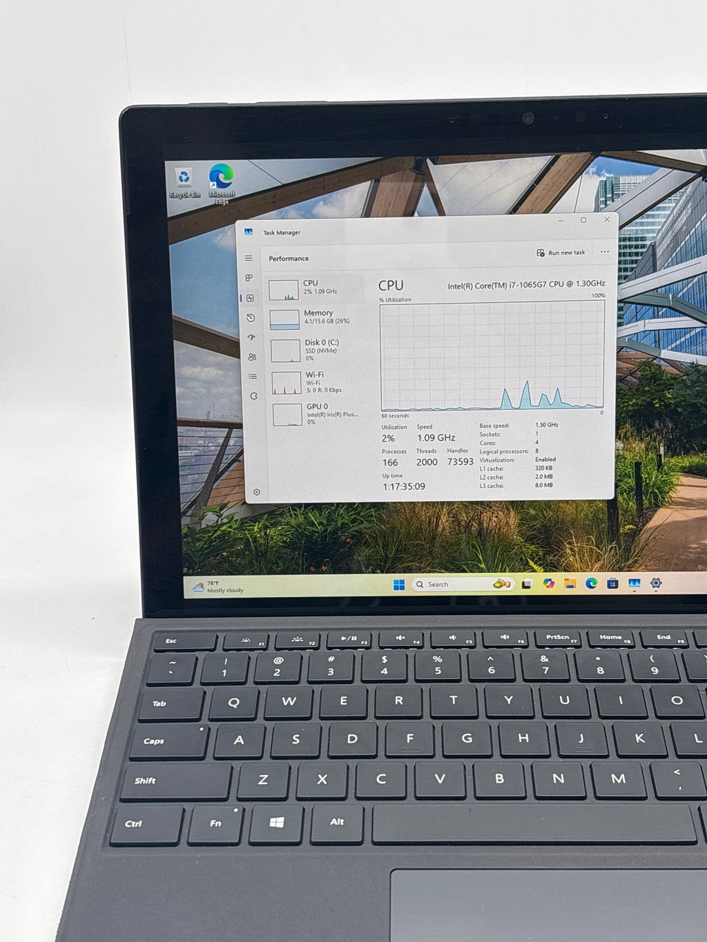 Microsoft Surface Pro 7 1866 i7-1065G7 16GB RAM 256GB SSD