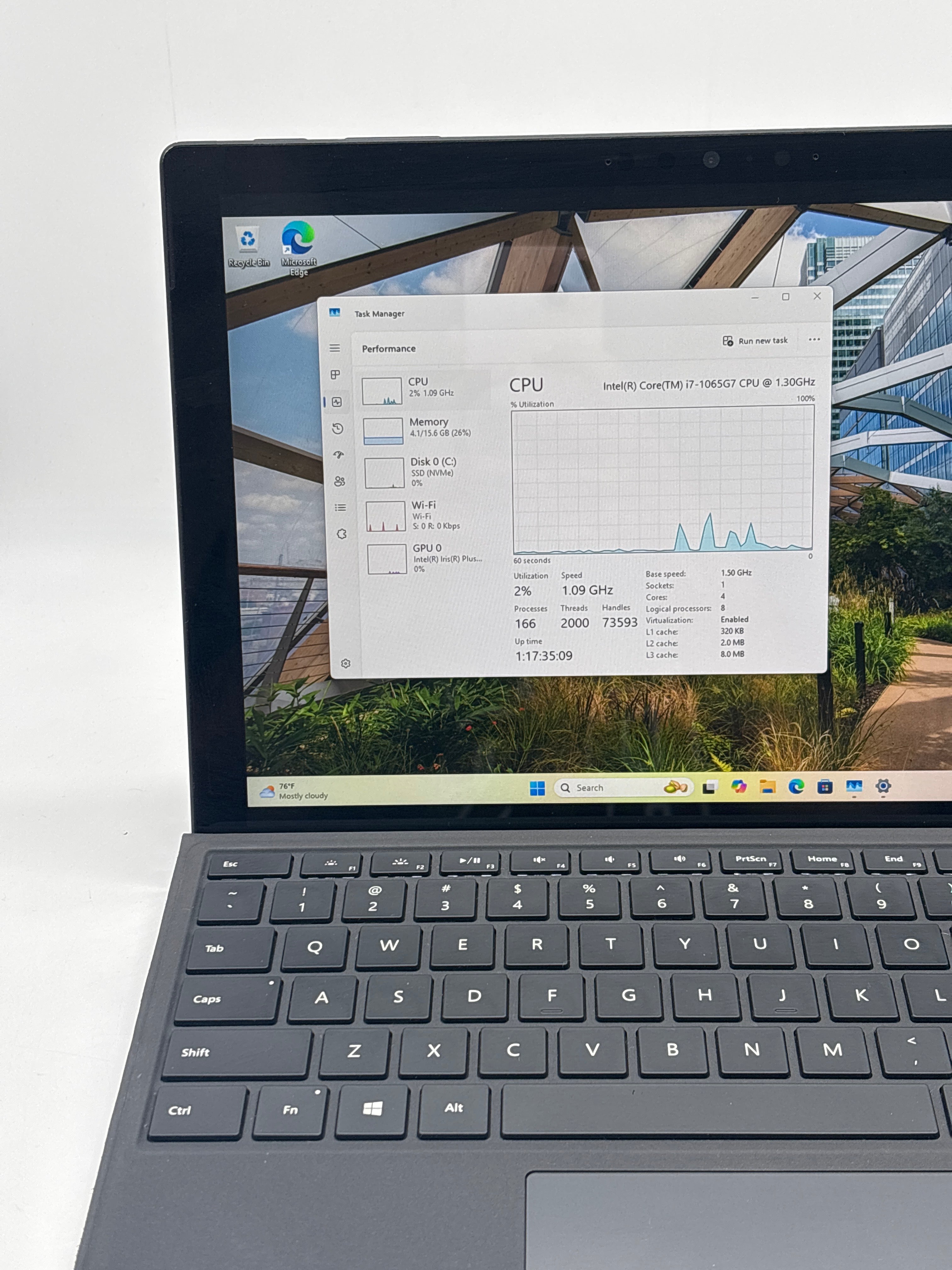 Microsoft Surface Pro 7 1866 i7-1065G7 16GB RAM 256GB SSD