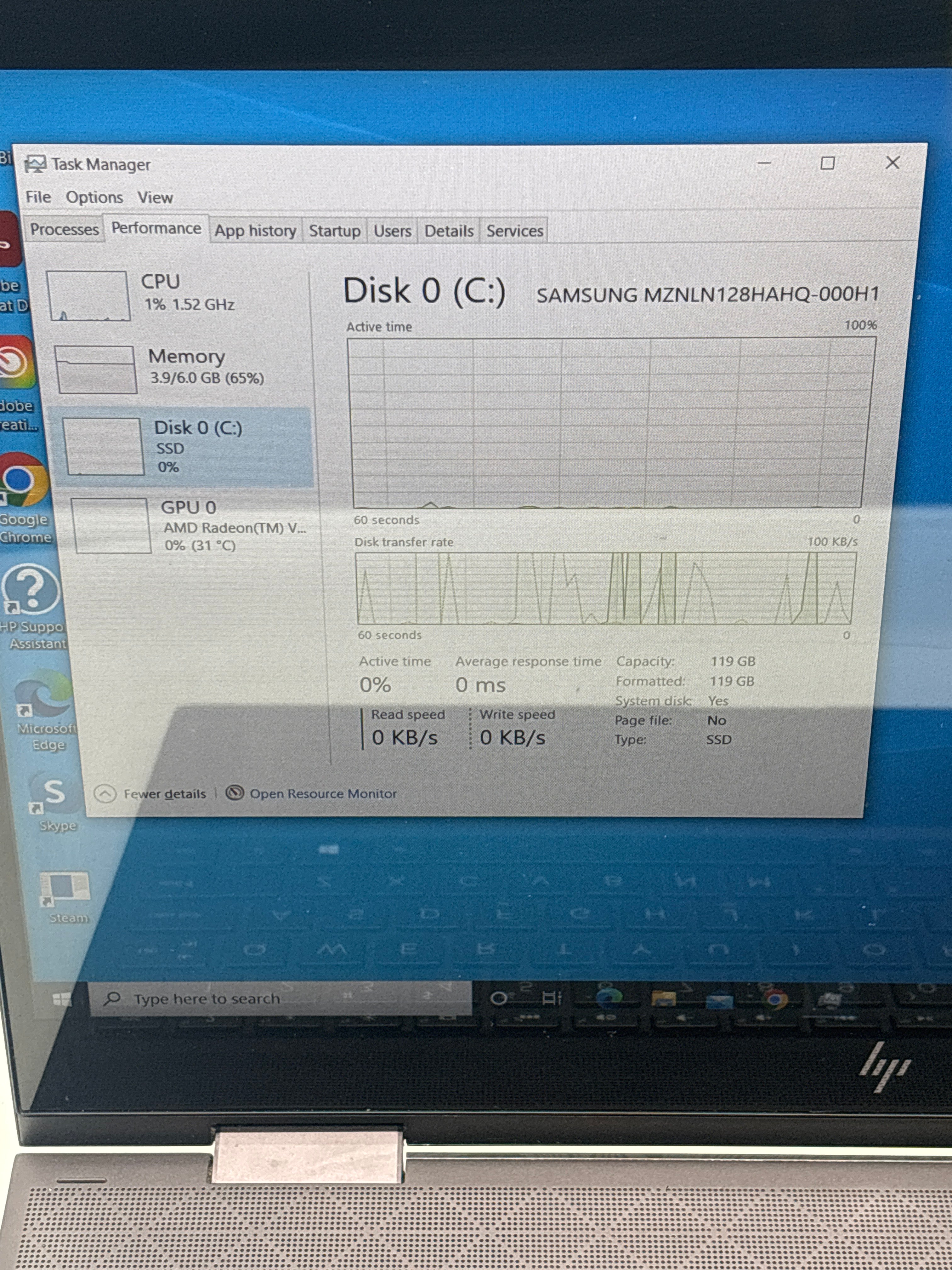 HP 15M-CP0011DX AMD Ryzen 5 8GB RAM 128GB SSD Purple