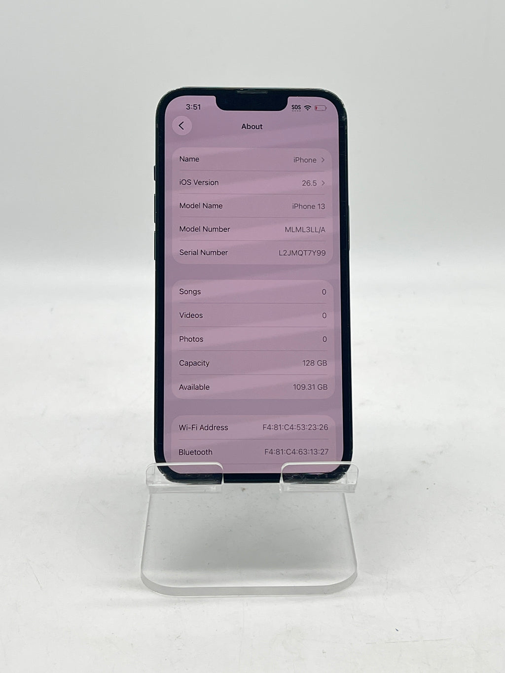 Apple iPhone 13 - 128GB - Midnight Unlocked - For Parts