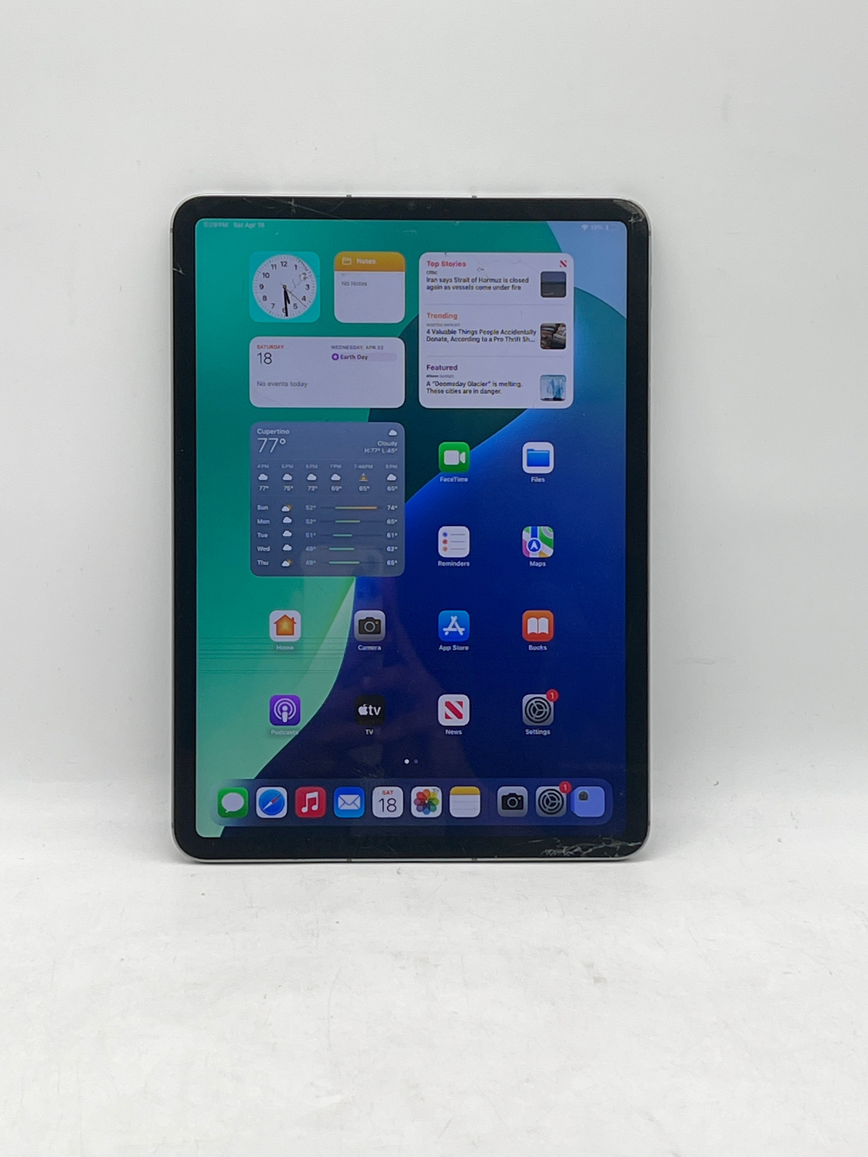 Apple iPad Pro 11" 4th Gen A2435 128GB Wi-Fi + 5G - Cracked Screen