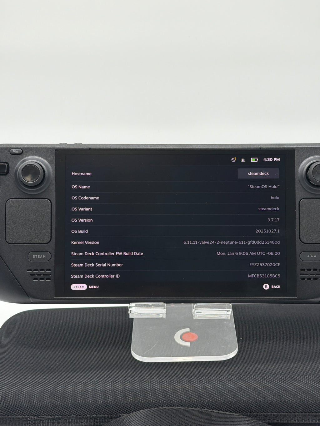 Valve Steam Deck OLED 512GB Black Handheld System Used