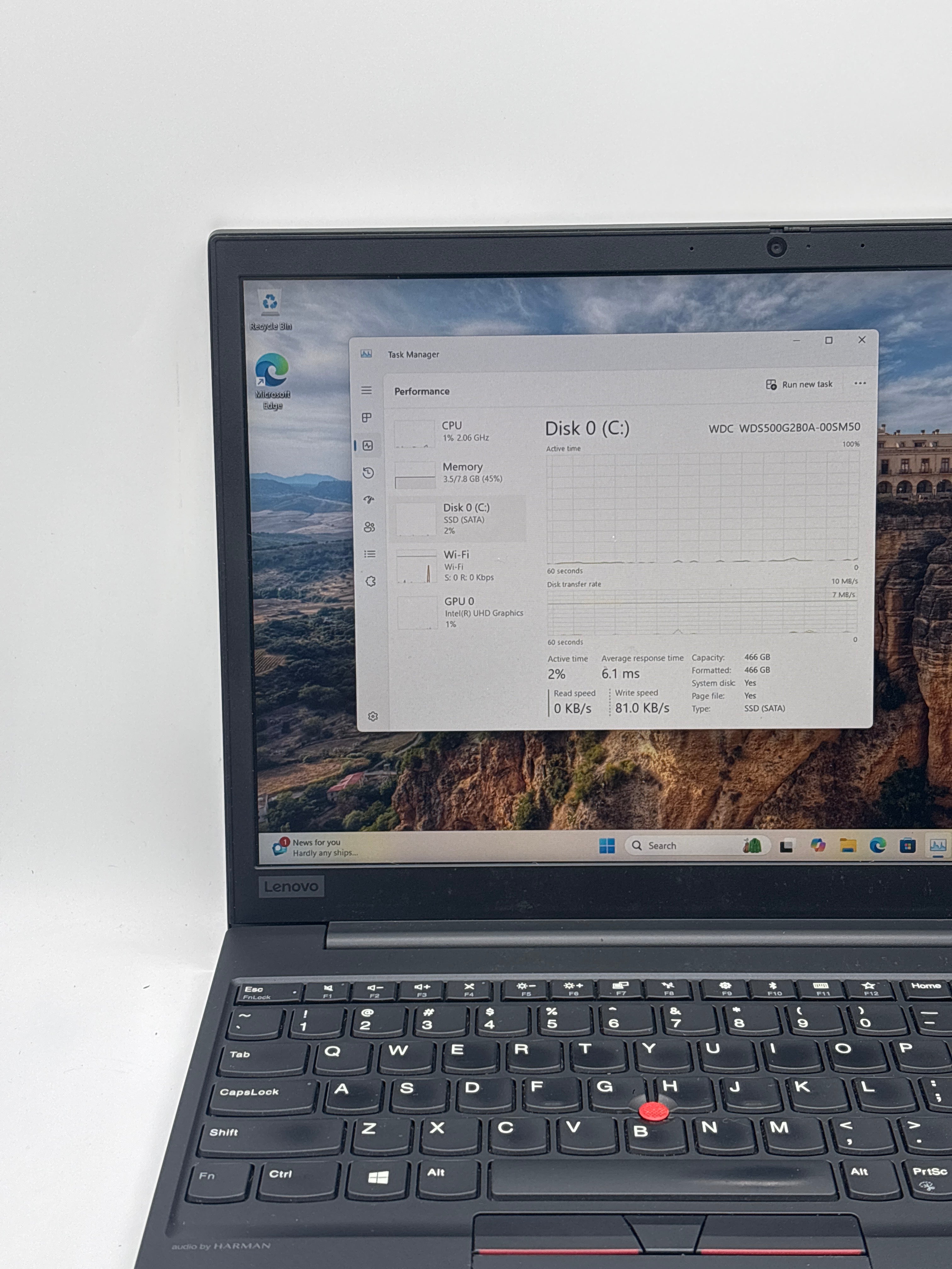 Lenovo E15 20RD005HUS i5-10210U 8GB RAM 512GB SSD
