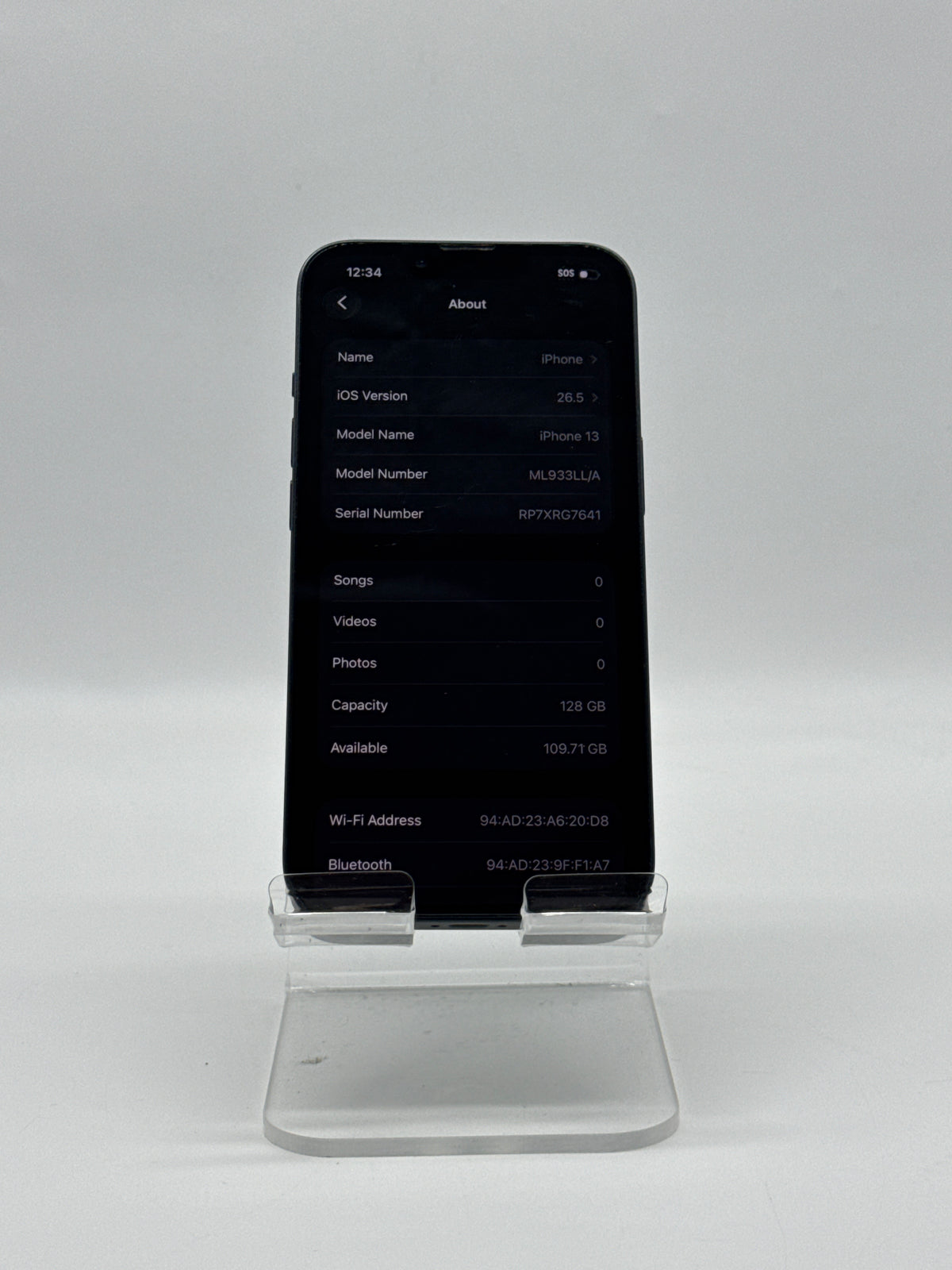 Apple iPhone 13 128GB Midnight Unlocked 5G Battery 94% - Used