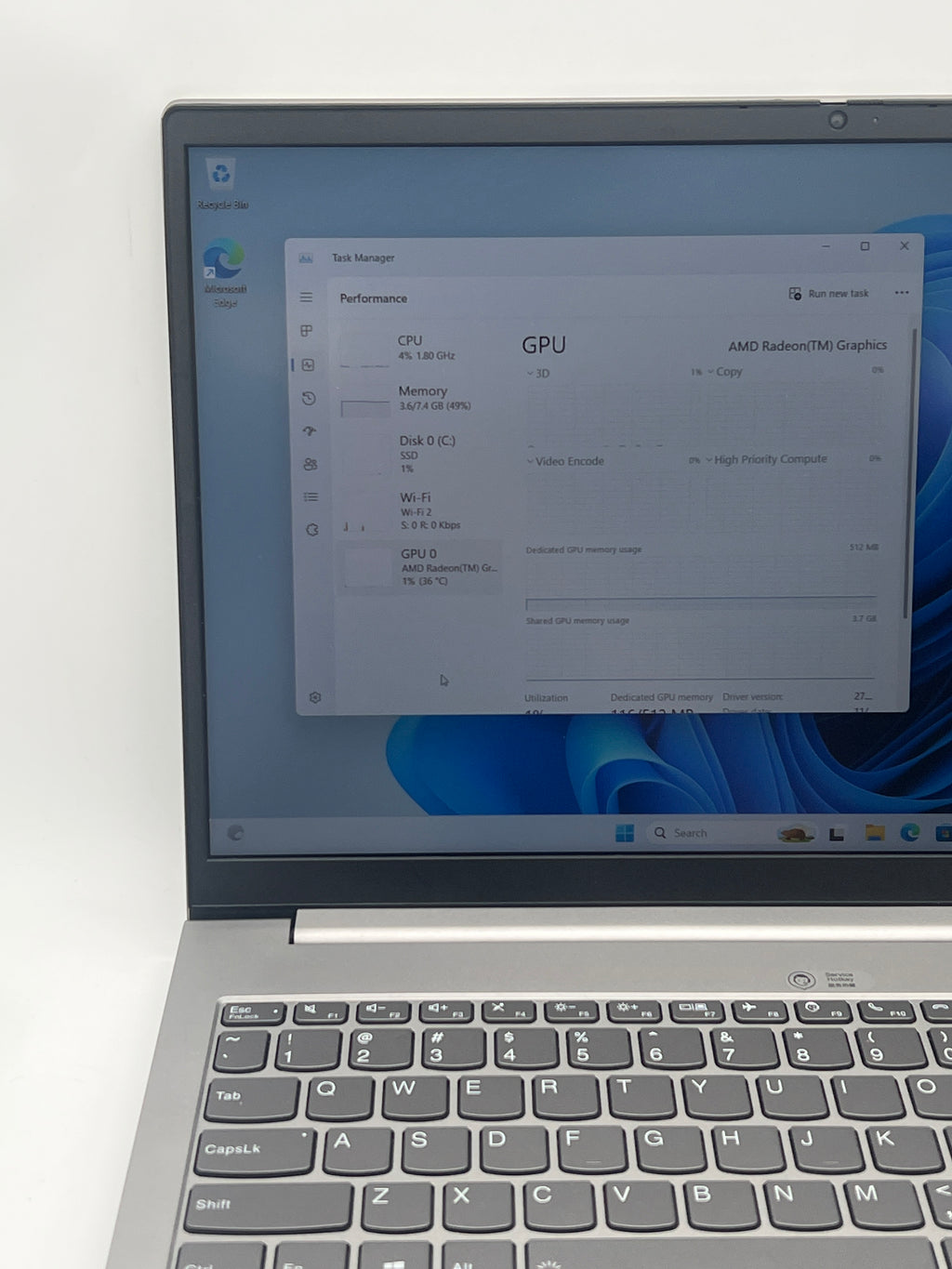 Lenovo ThinkBook 15 G2 ARE AMD Ryzen 5 4500U 8GB RAM 512GB SSD - For Parts (Read)