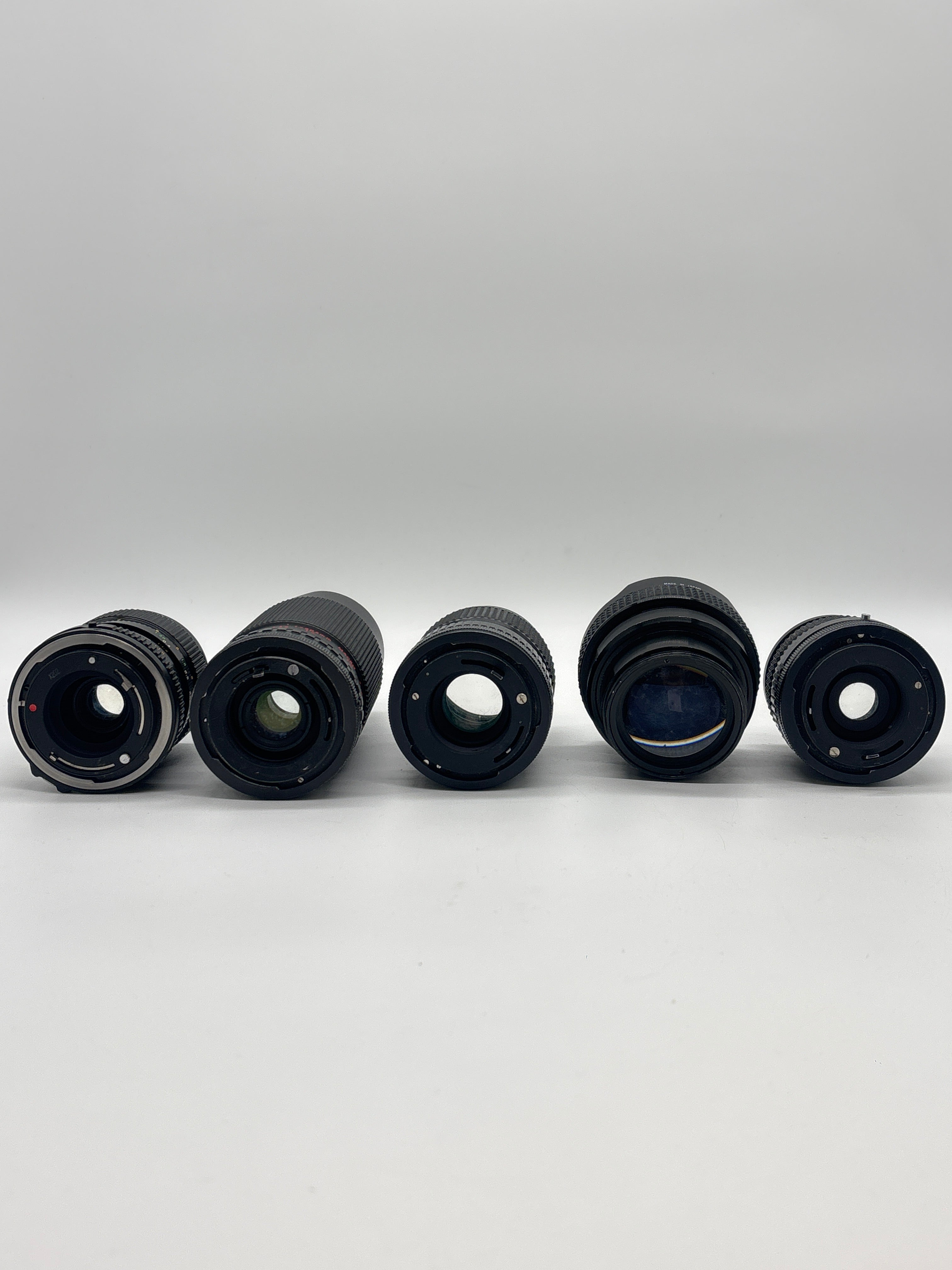 Lot of Camera Lenses Canon FD Macro Star-D Zykkor - Used