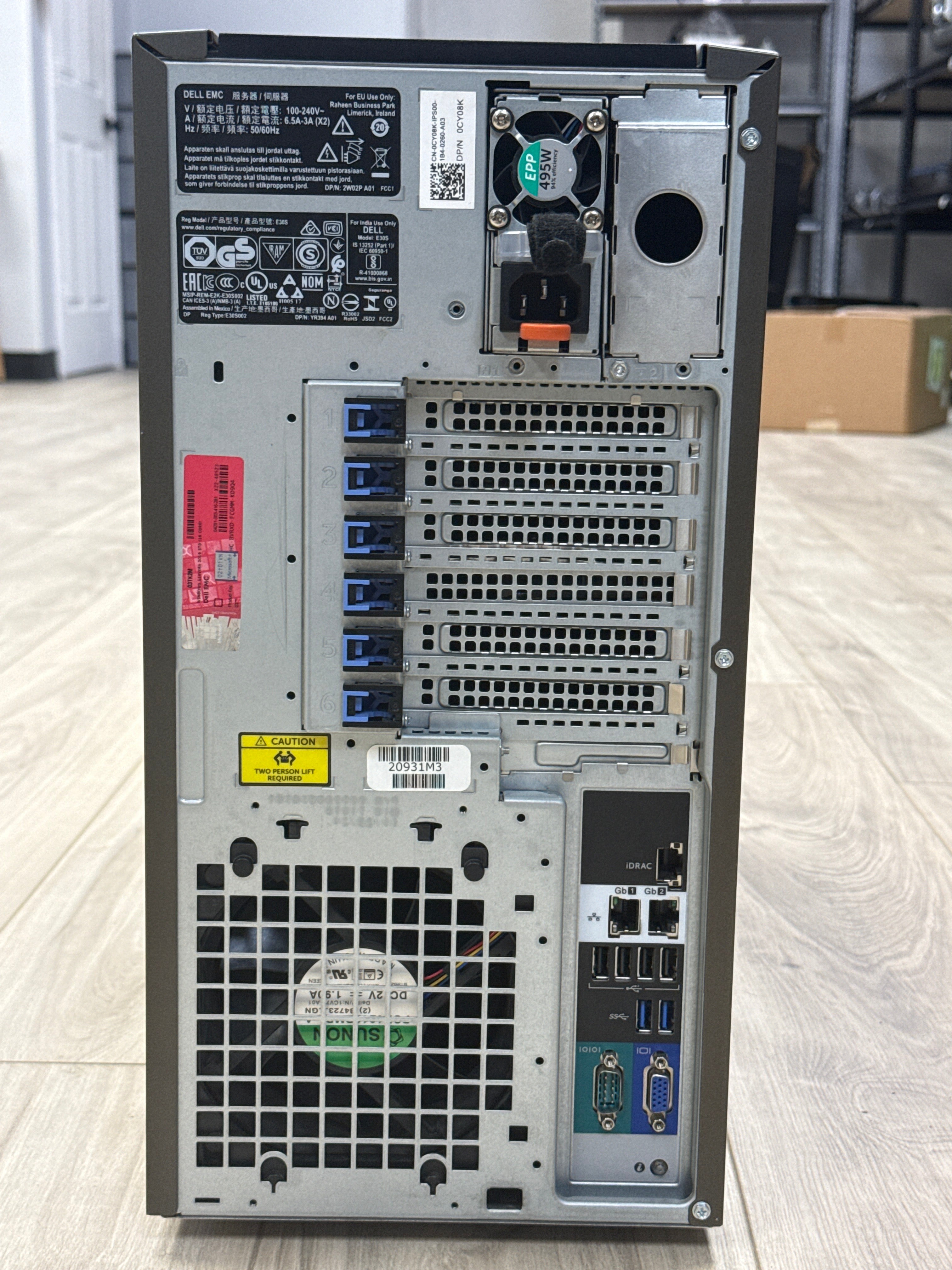 Dell PowerEdge T440 Server Xeon Silver 4214 32GB RAM 1TB HDD + 480GB SSD NO OS