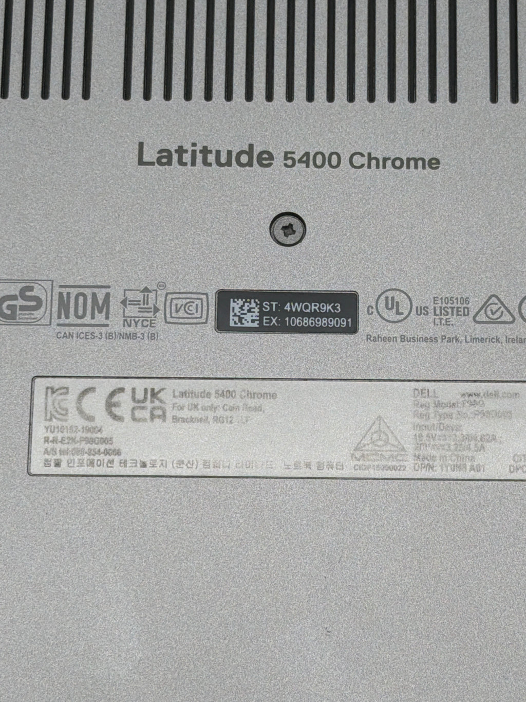 Dell Latitude 5400 Chromebook 14" FHD i5-8265U 8GB RAM 128GB SSD Remotely Managed