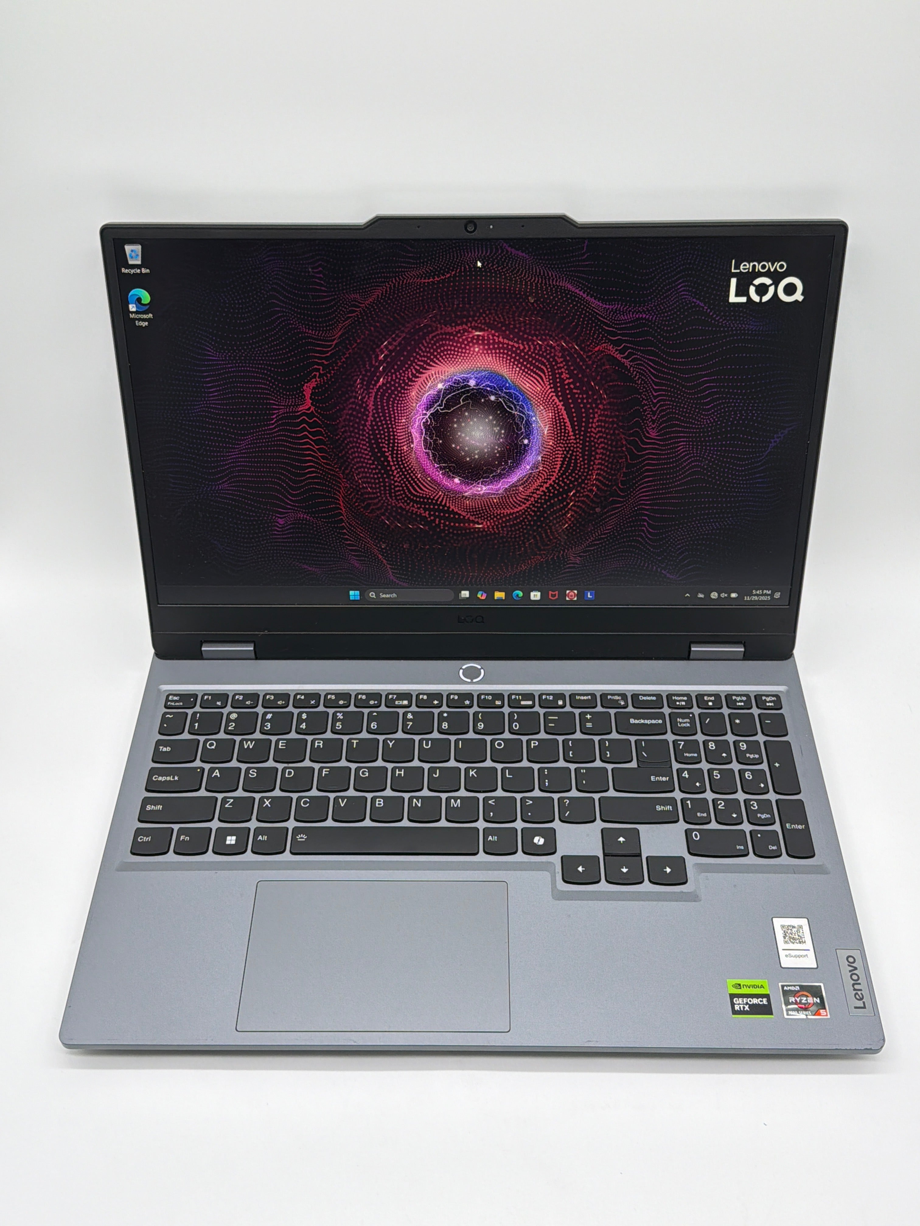 Lenovo LOQ 15ARP9 15.6" Ryzen 5 12GB RAM 512GB SSD RTX 4050 Gray