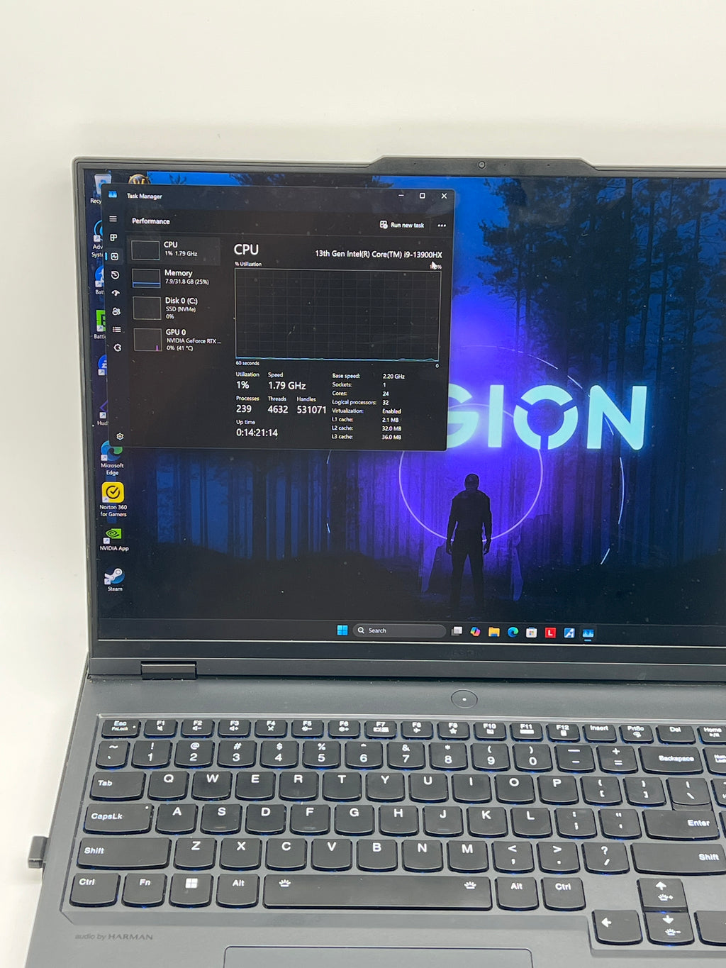 Lenovo Legion Pro 7 i9-13900HX 32GB RAM 1TB SSD GeForce RTX 4080 - Used