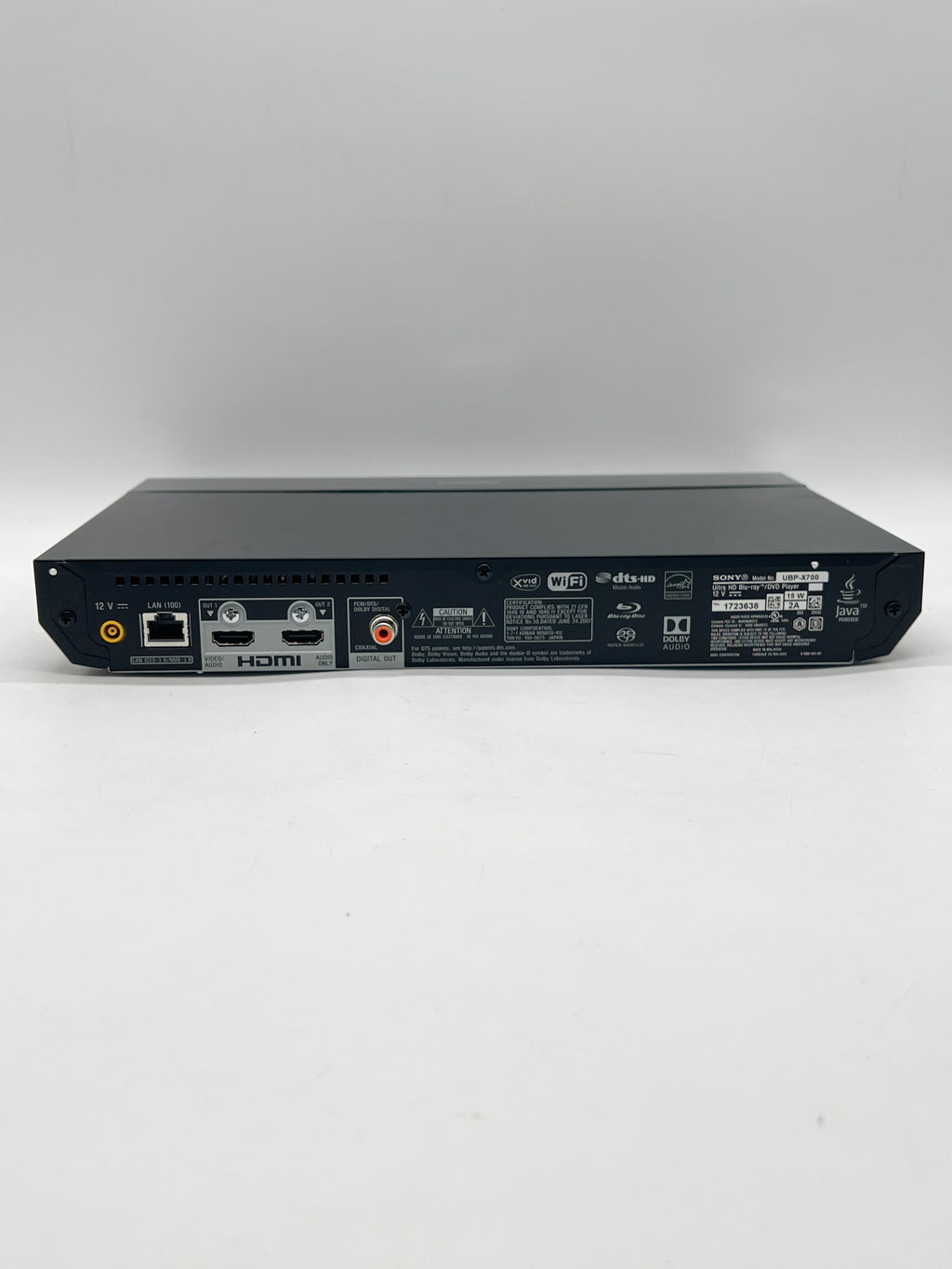 Sony UBP-X700 Blu-ray DVD Player Black - Used with Box