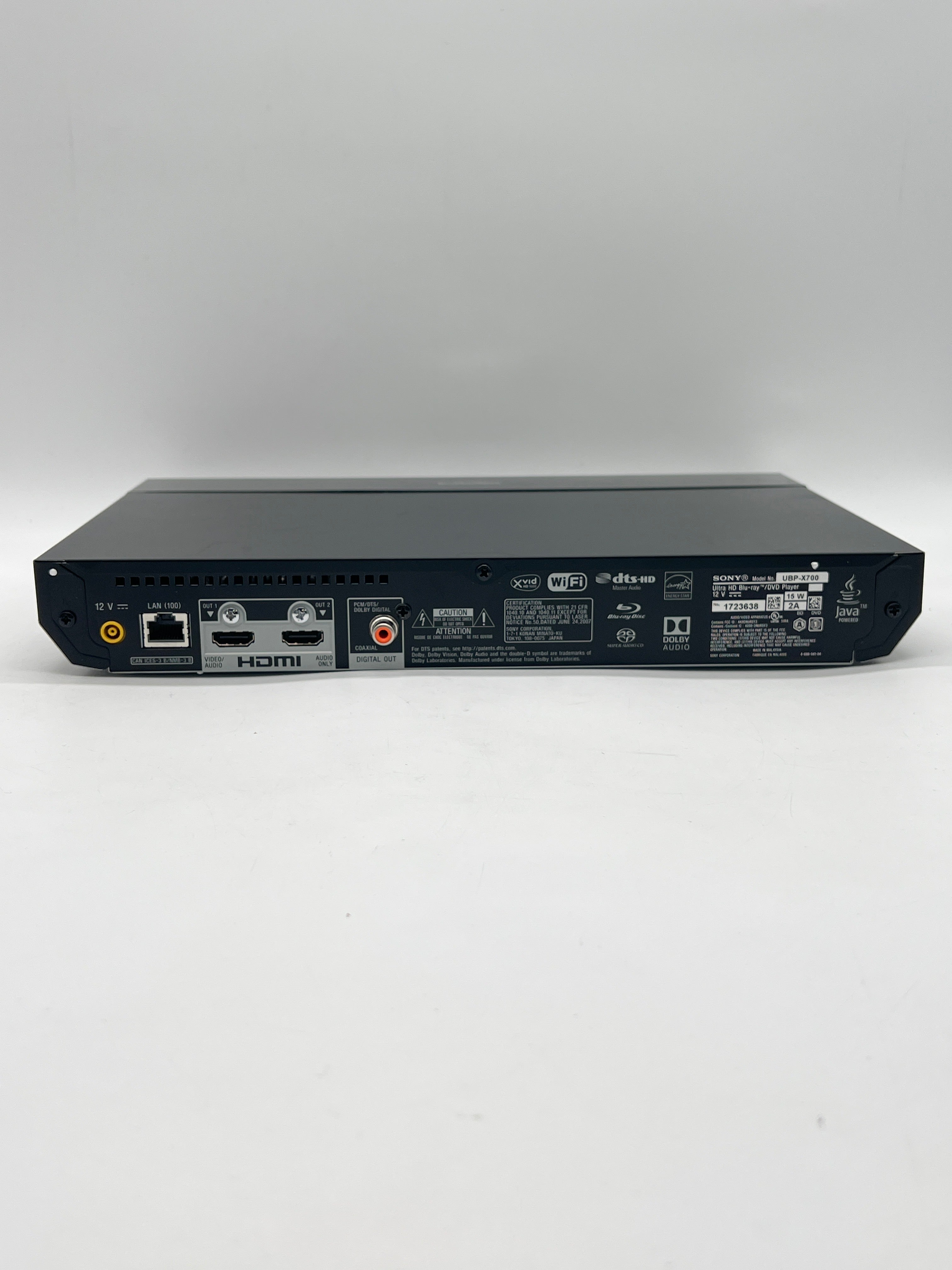 Sony UBP-X700 Blu-ray DVD Player Black - Used with Box