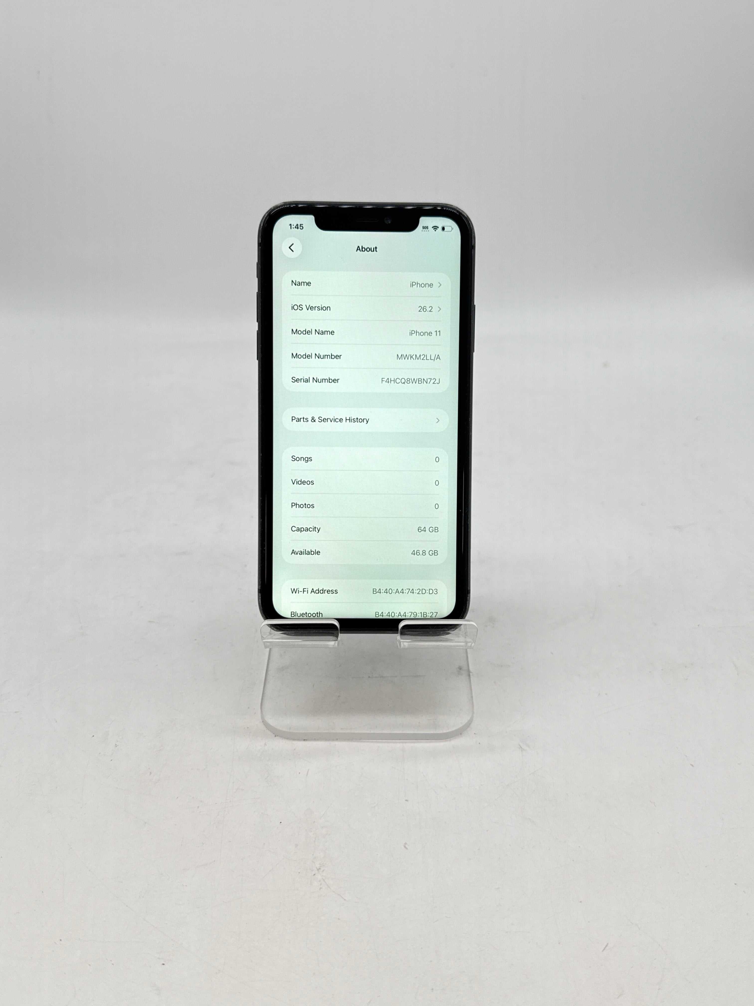 Apple iPhone 11 64GB Factory Unlocked - Cracked Back/Screen Service Battery