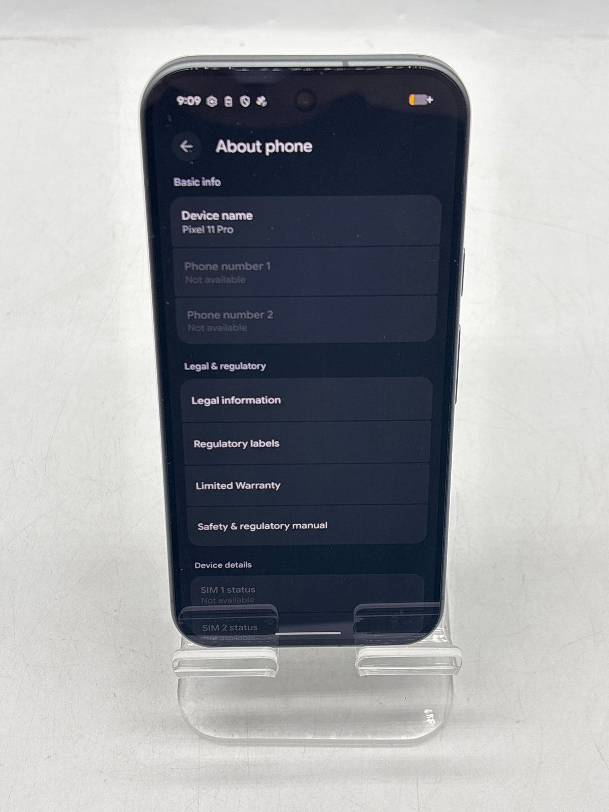 Google Pixel 11 Pro 256GB Obsidian T-Mobile - Check ESN