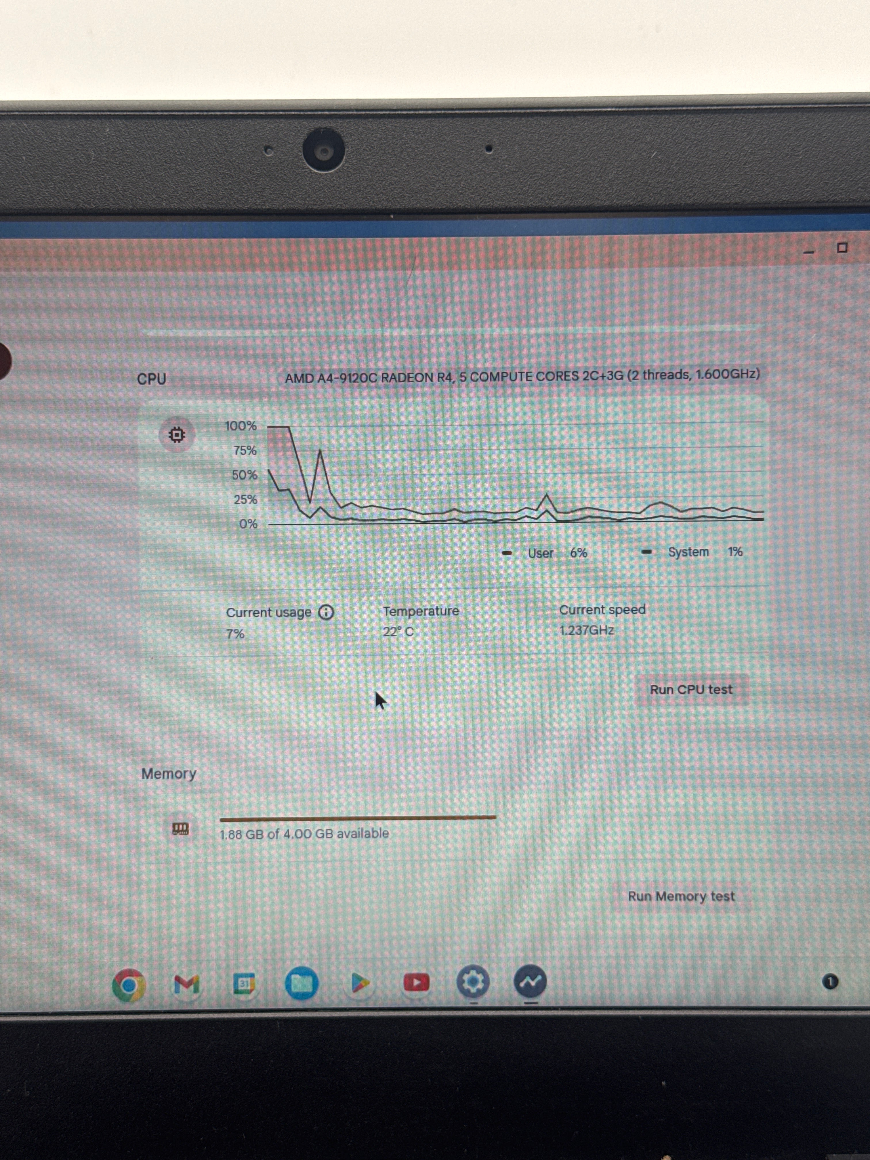 Lenovo 100e Chromebook 2nd Gen AMD 4-9210C 4GB RAM 32GB SSD - Used