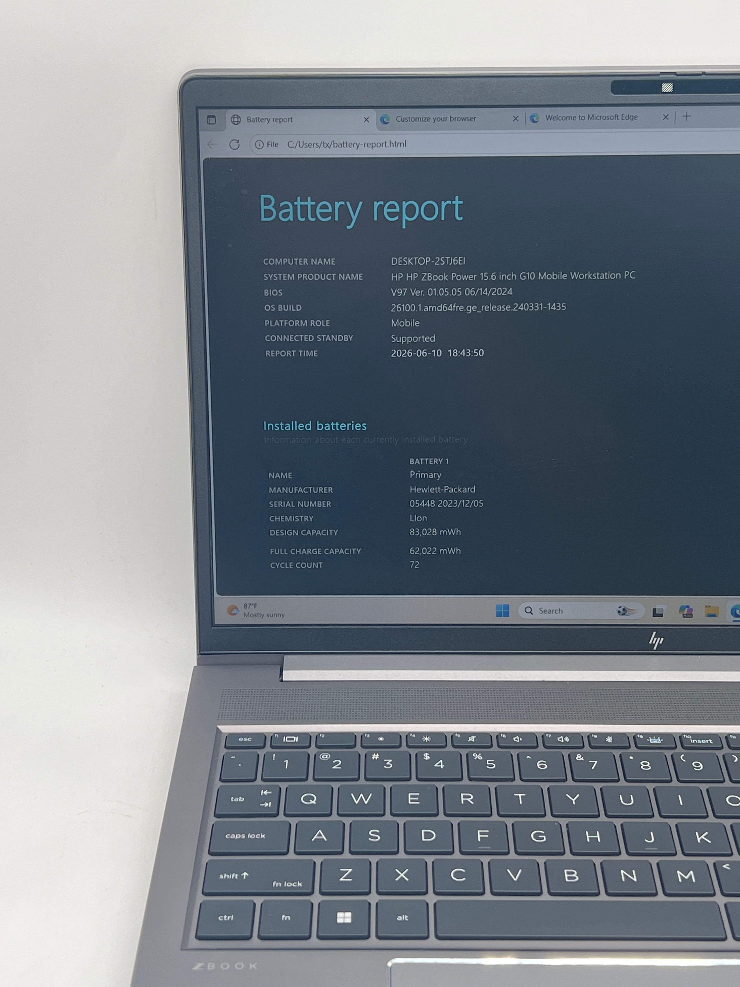 HP ZBook Power G10 16" i9-13900H 64GB RAM 2TB SSD RTX A1000