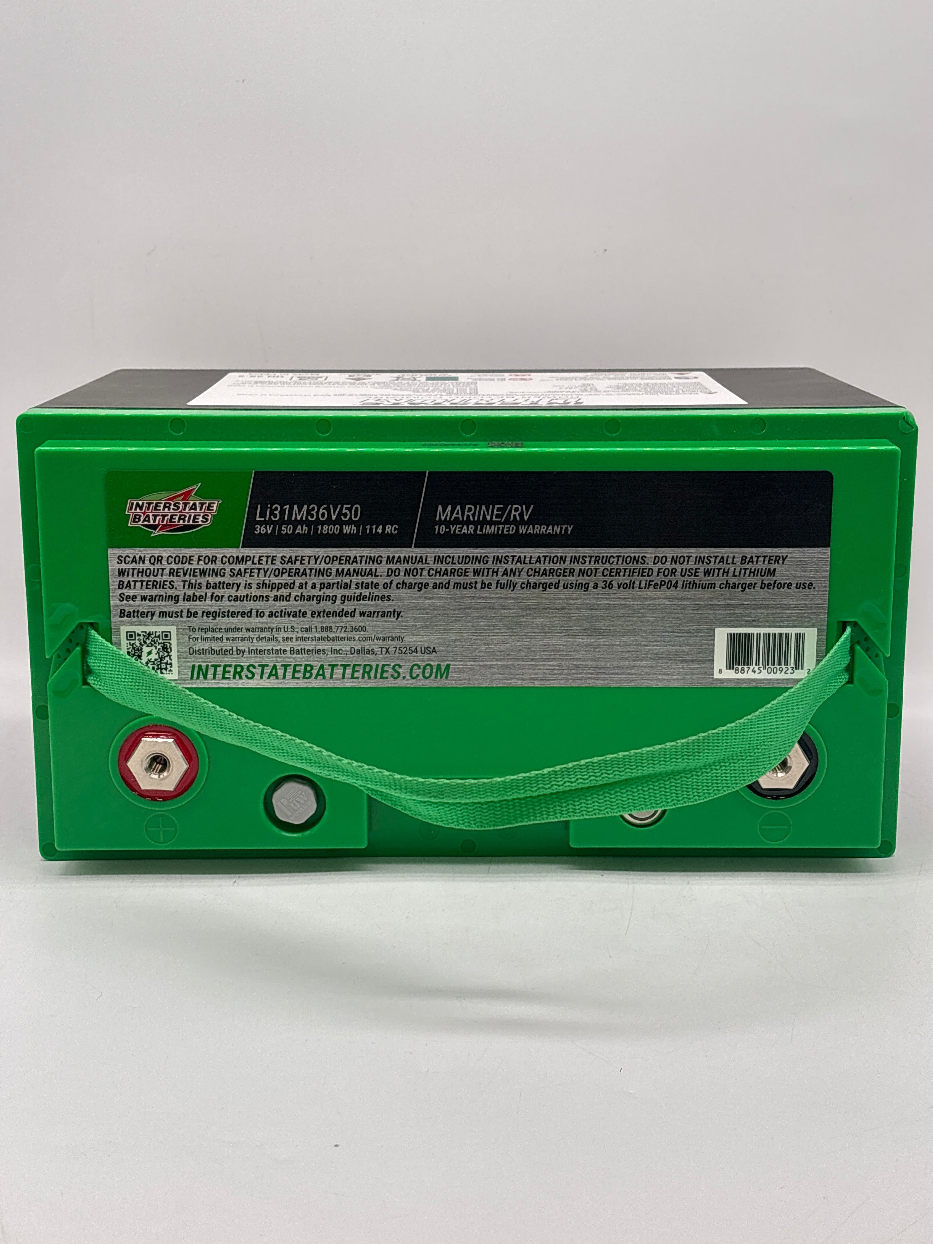InterState Lithium Marine/RV Battery 36V 50Ah Group 31M - New