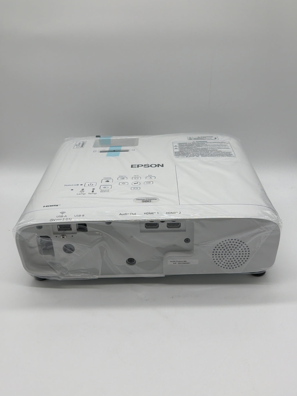 Epson Home Cinema 980 Projector 1080p 3400lm LCD Model HB63A New