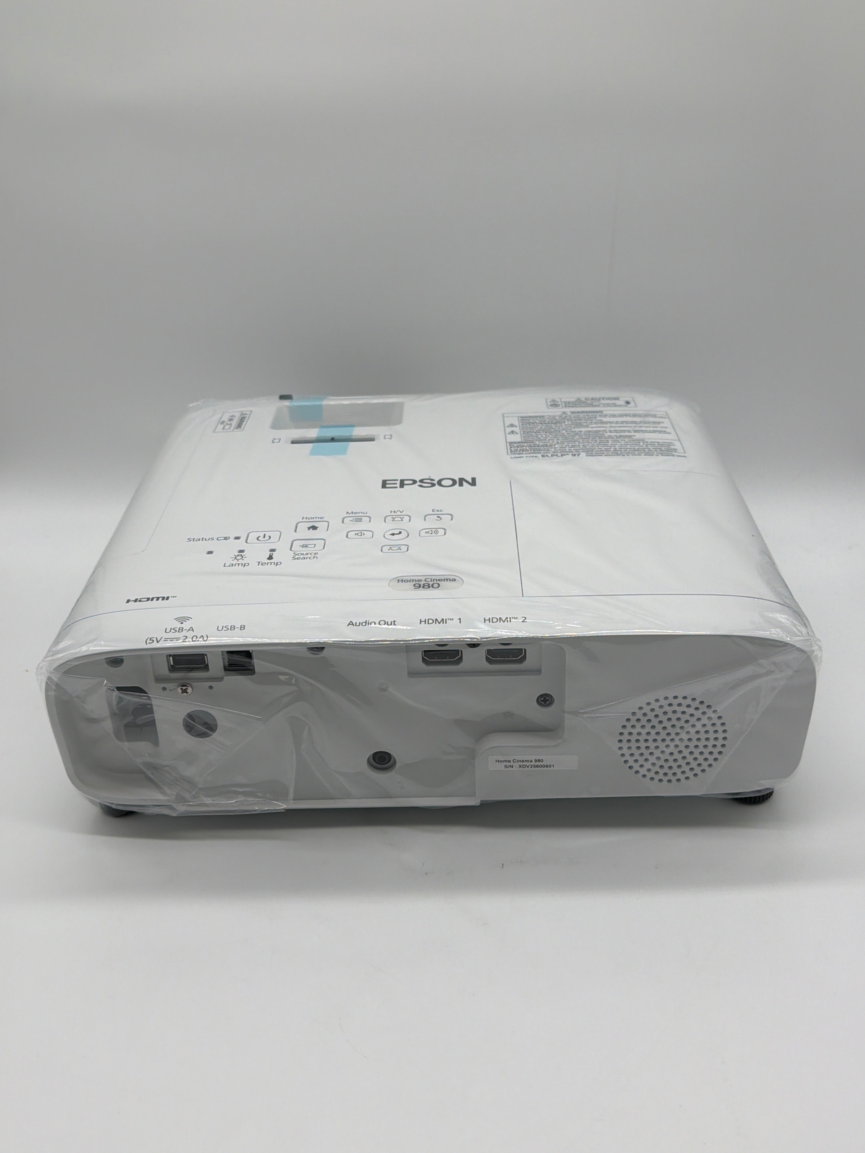 Epson Home Cinema 980 Projector 1080p 3400lm LCD Model HB63A New