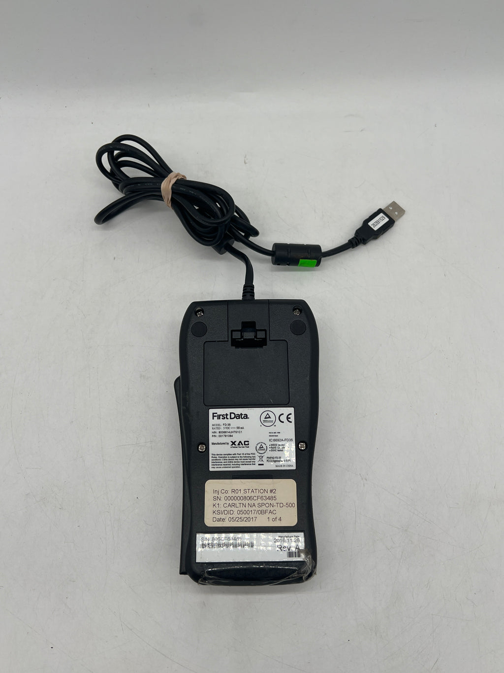 First Data FD-35 Pin Pad Credit Card Reader - Used