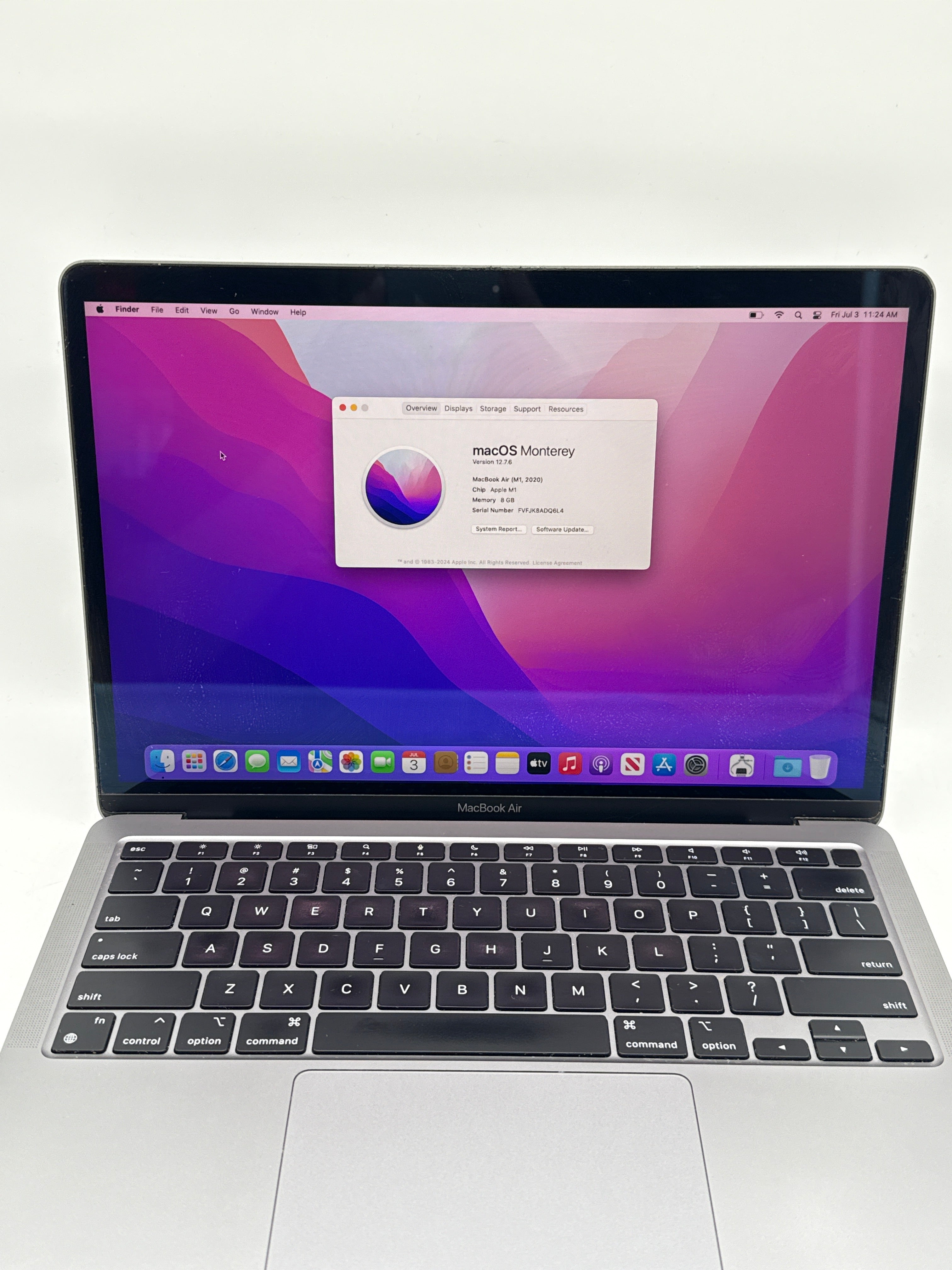 Apple MacBook Air 13" M1 A2337 8GB RAM 256GB SSD - Used