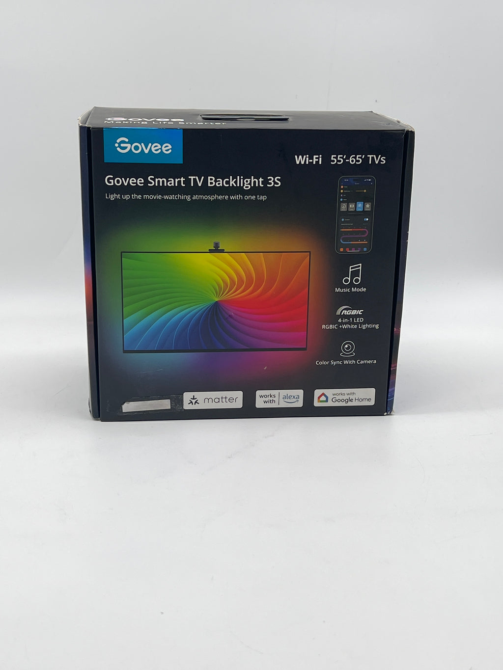 Govee Smart Light Strip (H6098B) - Multicolor LED Indoor Light with App Control