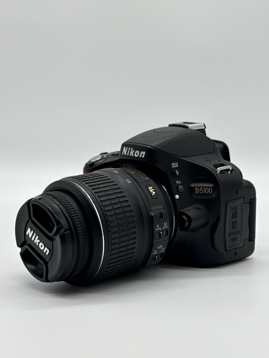 Nikon D5100 DSLR Camera 3.1x Optical Zoom 16.2MP Black with 18-55mm AF-S DX VR Lens