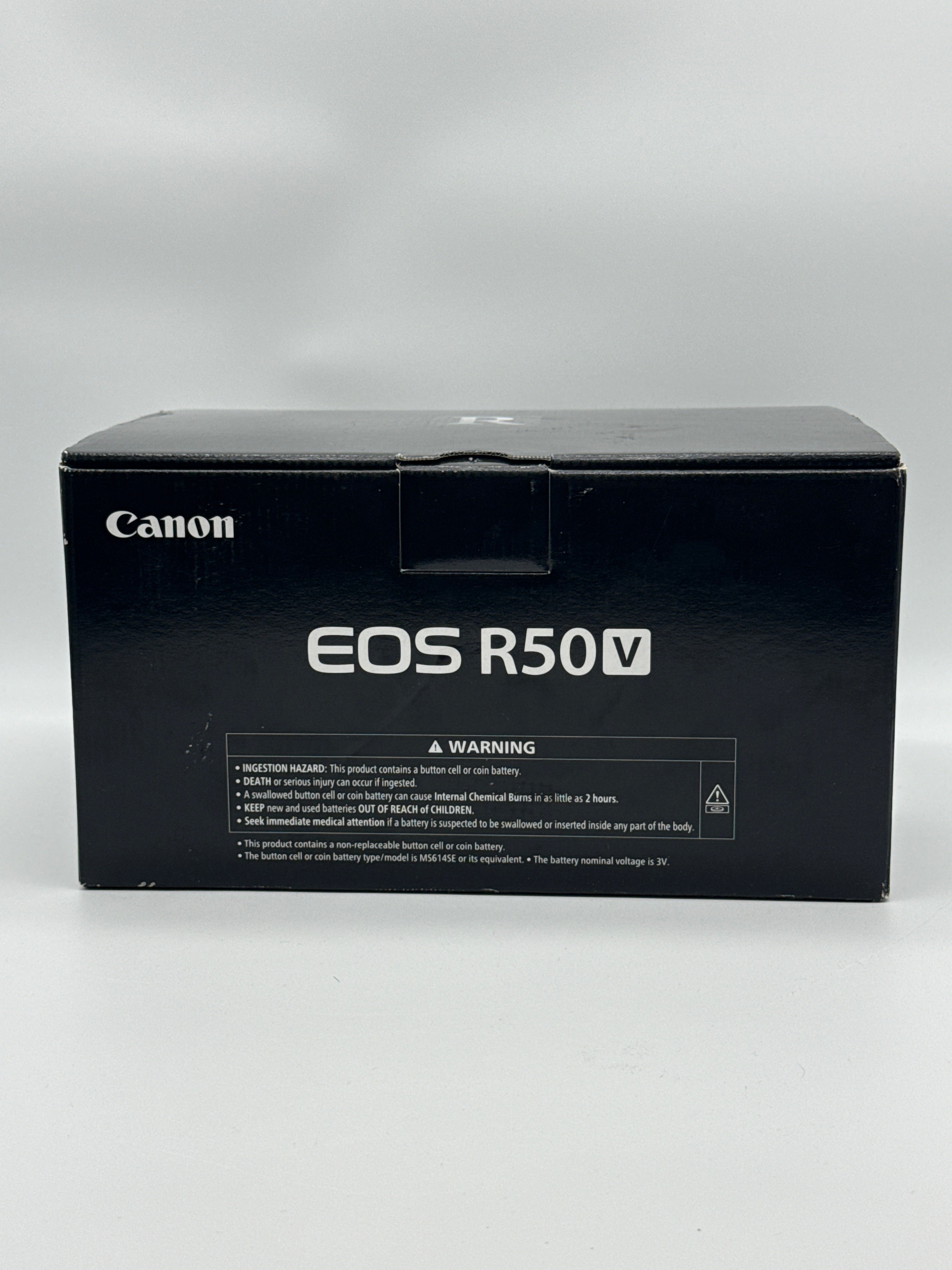 Canon EOS R50 V 24MP APS-C Mirrorless Camera Body Only Black - New
