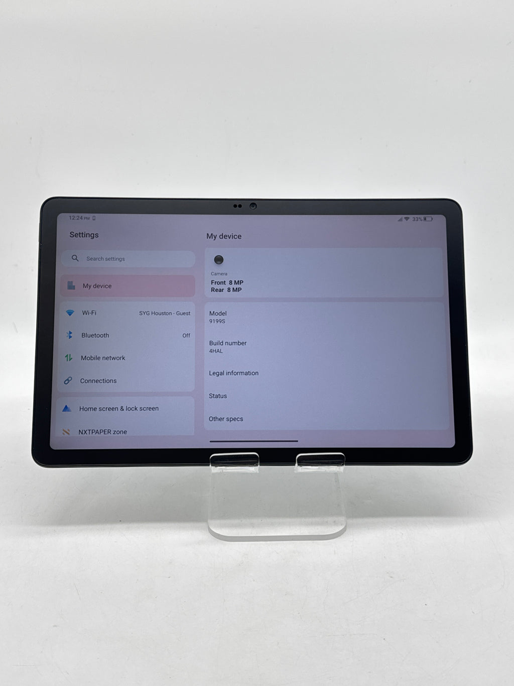 TCL Tab10 NXTPAPER 5G 9199S 128GB Wi-Fi+Cellular Total by Verizon