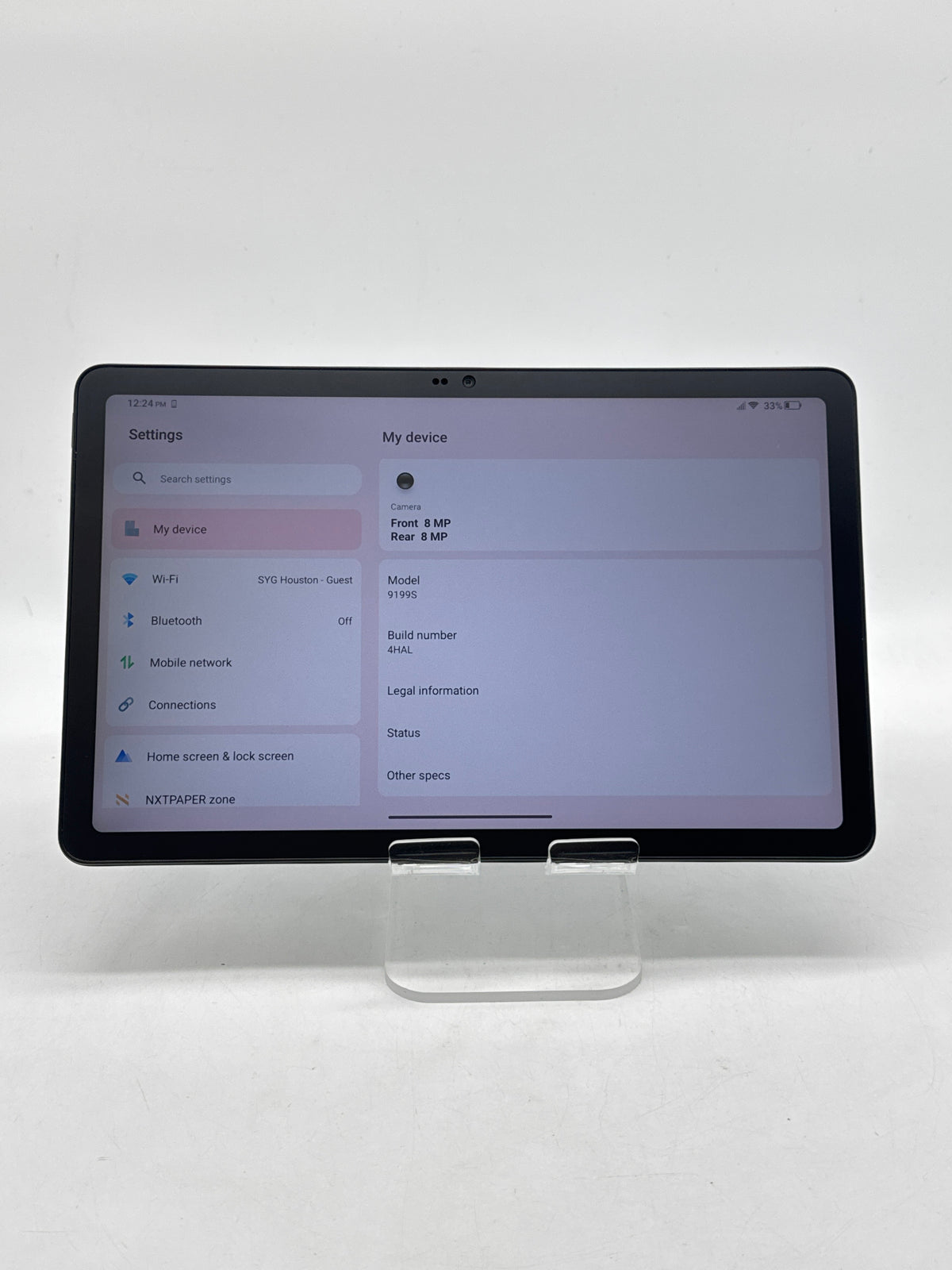 TCL Tab10 NXTPAPER 5G 9199S 128GB Wi-Fi+Cellular Total by Verizon