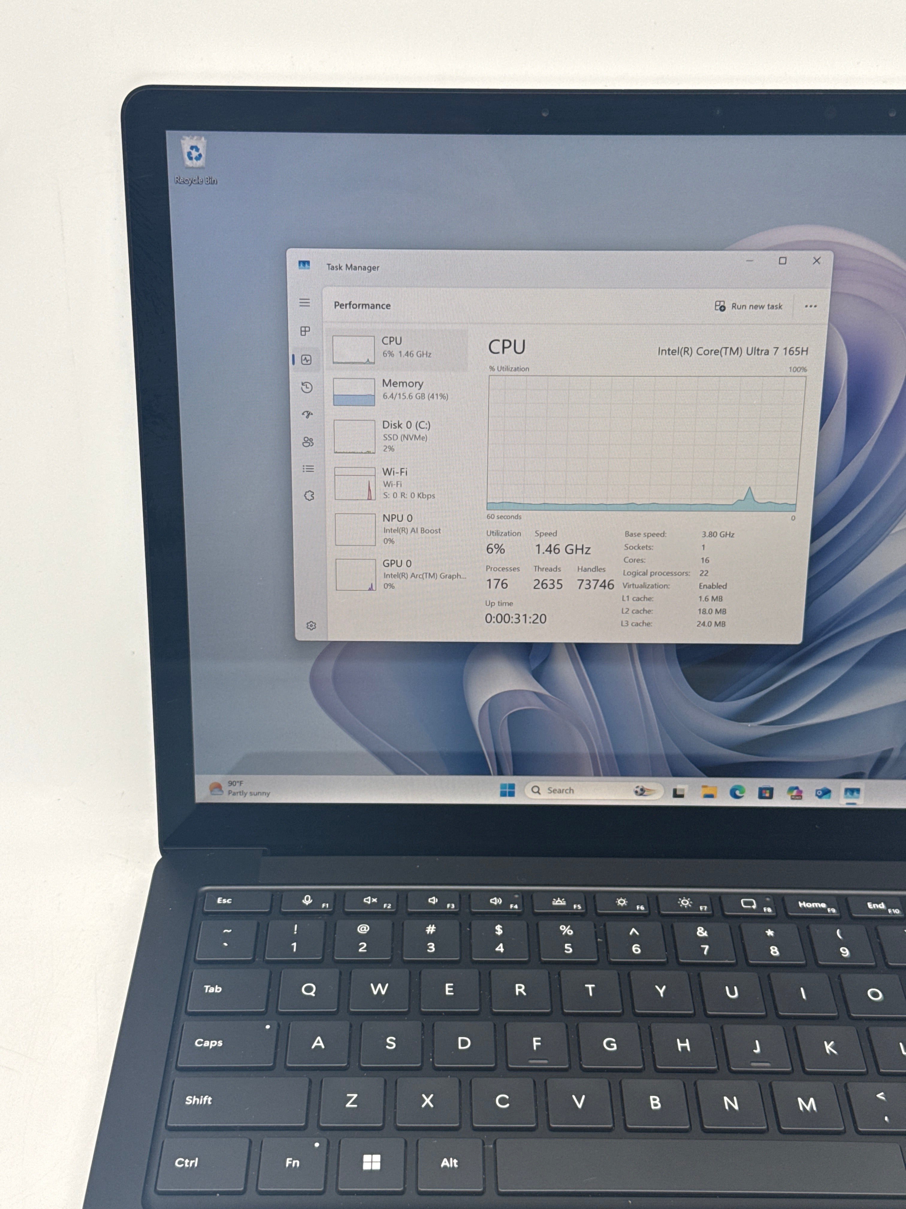 Microsoft Surface Laptop 6 Business Ultra 7 165H 16GB RAM 256GB SSD