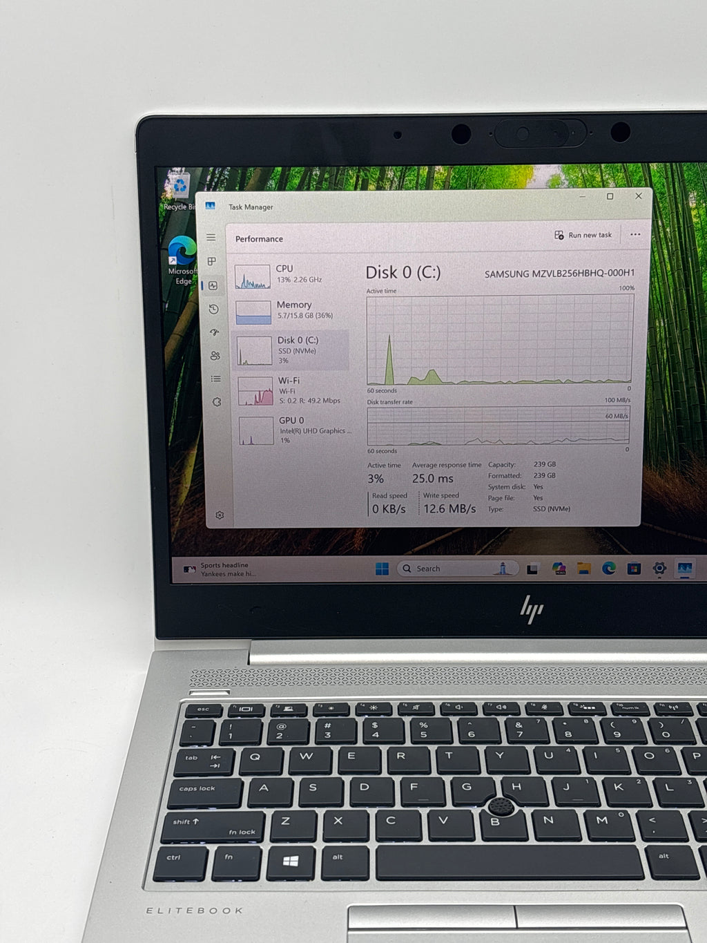 HP EliteBook 840 G6 Touch i5-8365U 16GB RAM 256GB SSD - Used