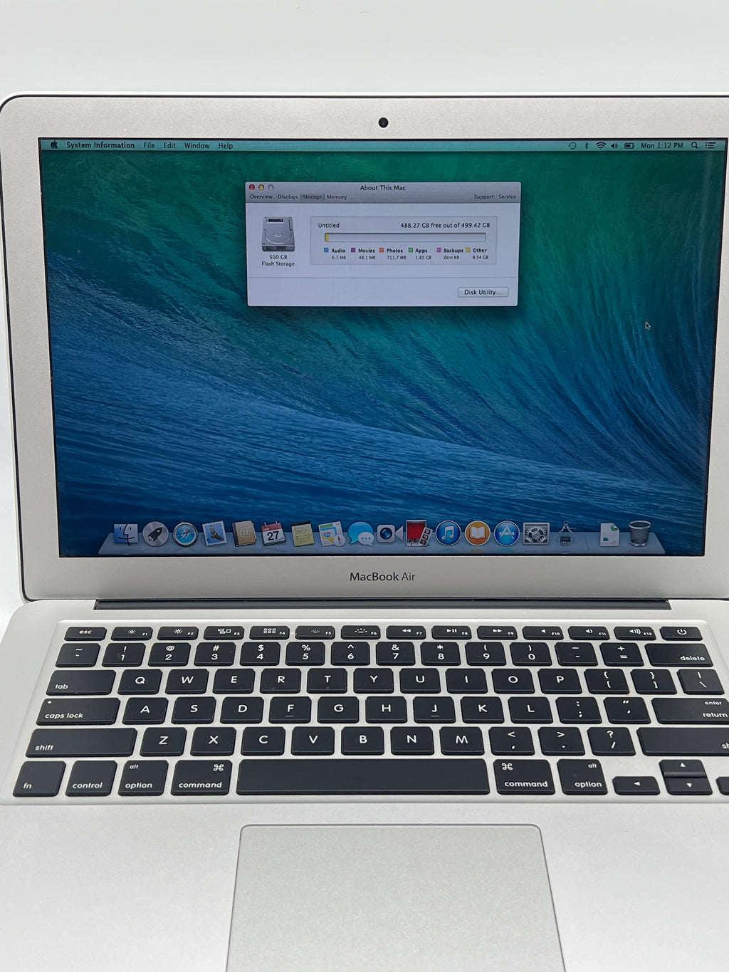 Apple MacBook Air 13" A1466 2013 i7 8GB RAM 512GB Flash Storage - Used