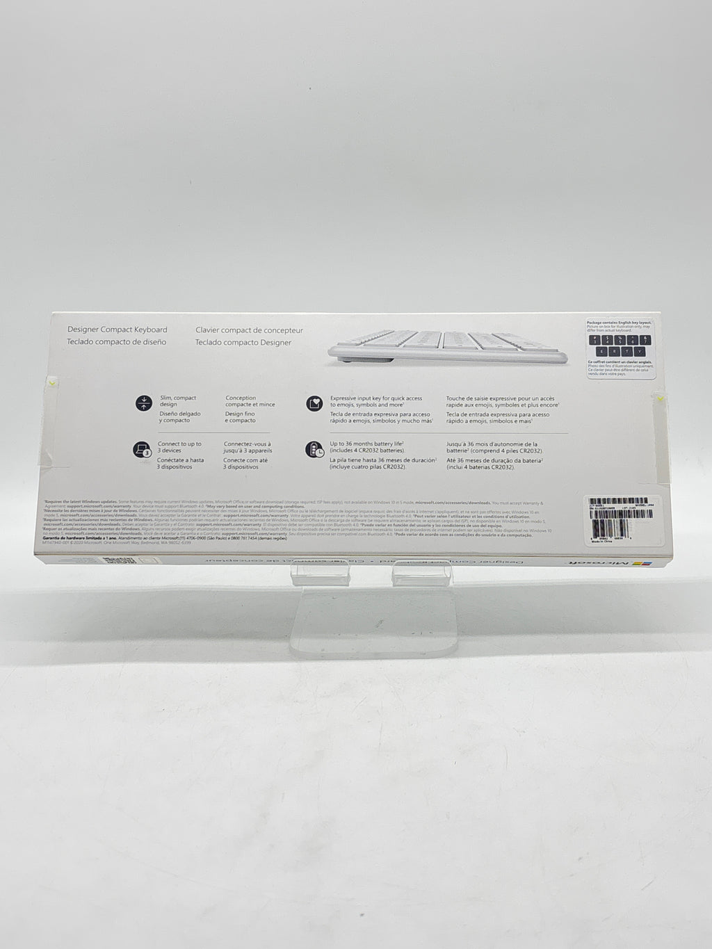 Microsoft Model 1954 Wireless Compact Keyboard white - with Box
