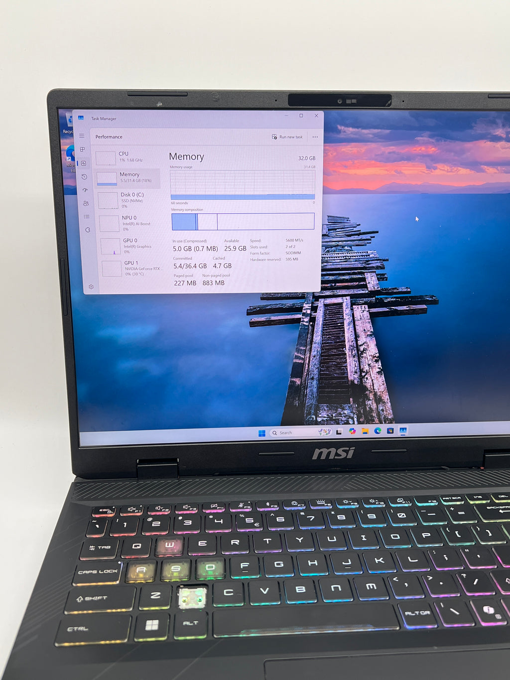 MSI Crosshair 16 HX AI D2XWGKG Ultra 7 255HX 32GB RAM 1TB SSD RTX 5070 - For Parts Read