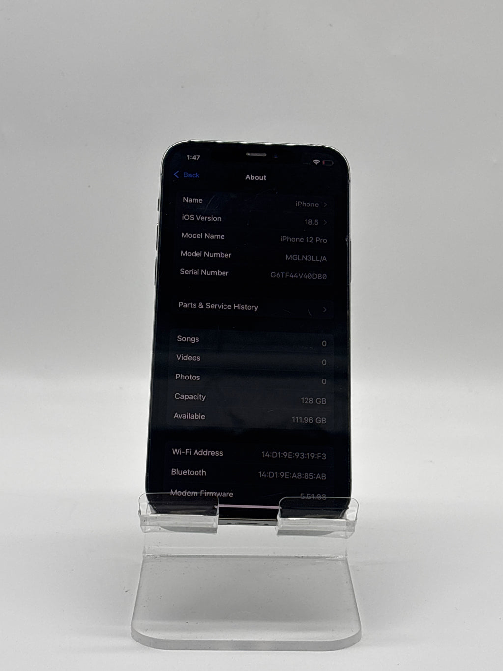Apple iPhone 12 Pro 6.1" A2341 128GB 5G Graphite - READ